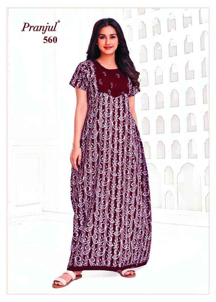 Pranjul Fashion Pure Cotton Nighty ( 15 pcs catalog )