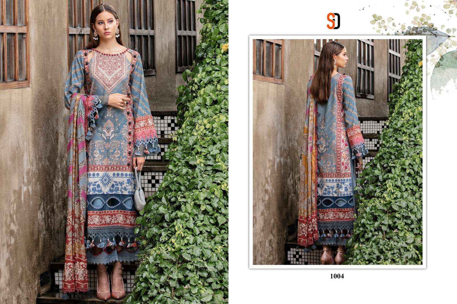 SHARADDHA DESIGNER NEEDLE WONDER VOL 1 PAKISTANI SUITS ( 4 PCS CATALOG )