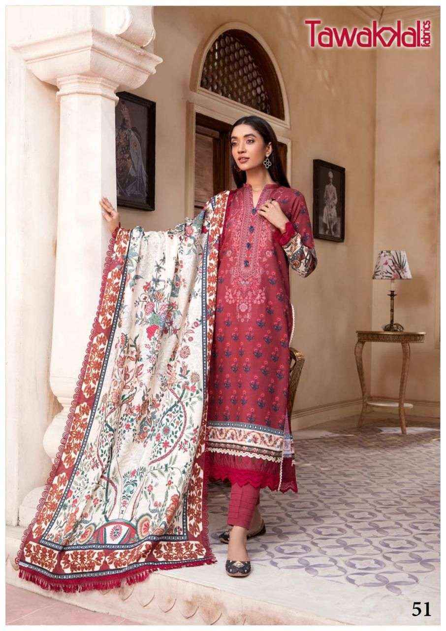 TAWAKKAL FABRICS MEHROZ VOL 6 PAKISTANI SALWAR KAMEEZ ( 10 PCS CATALOG )