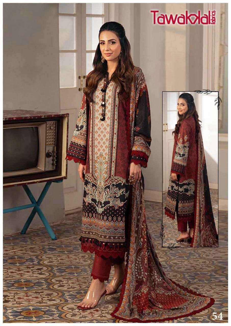 TAWAKKAL FABRICS MEHROZ VOL 6 PAKISTANI SALWAR KAMEEZ ( 10 PCS CATALOG )