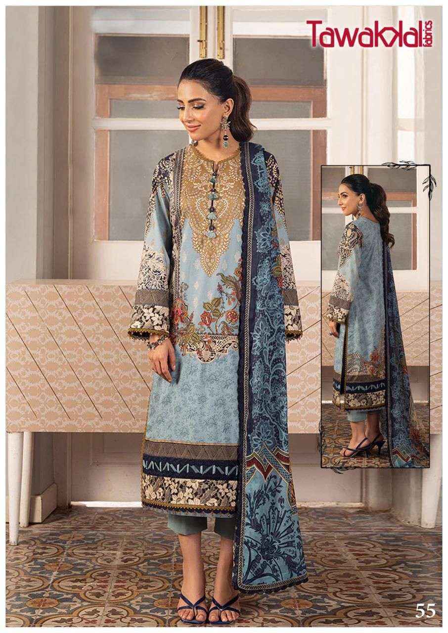 TAWAKKAL FABRICS MEHROZ VOL 6 PAKISTANI SALWAR KAMEEZ ( 10 PCS CATALOG )