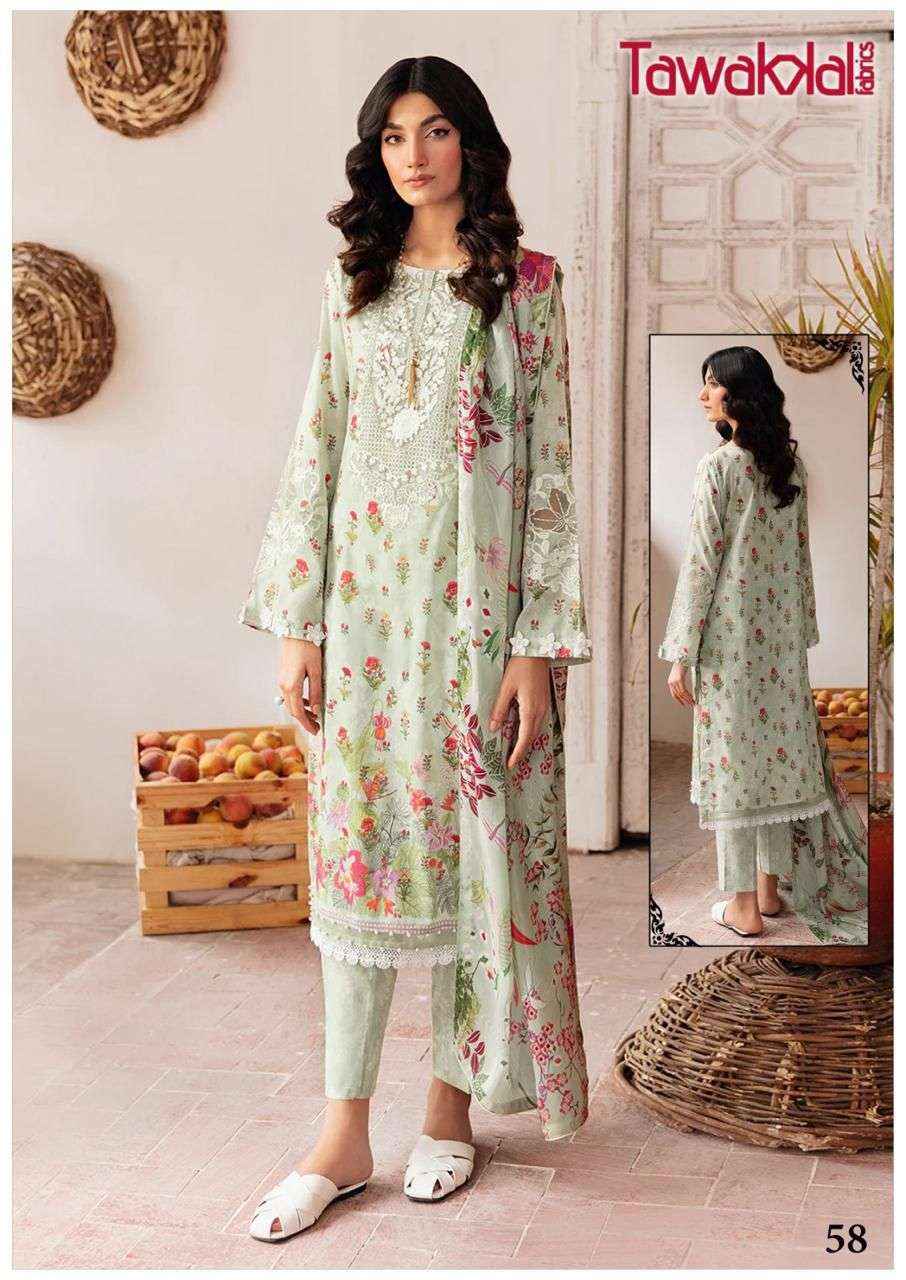 TAWAKKAL FABRICS MEHROZ VOL 6 PAKISTANI SALWAR KAMEEZ ( 10 PCS CATALOG )