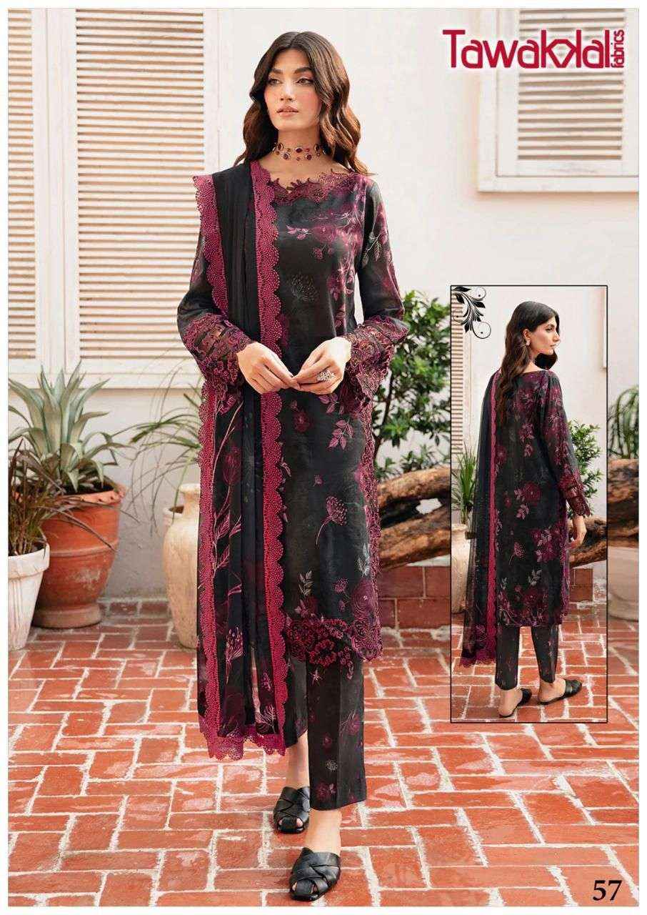 TAWAKKAL FABRICS MEHROZ VOL 6 PAKISTANI SALWAR KAMEEZ ( 10 PCS CATALOG )