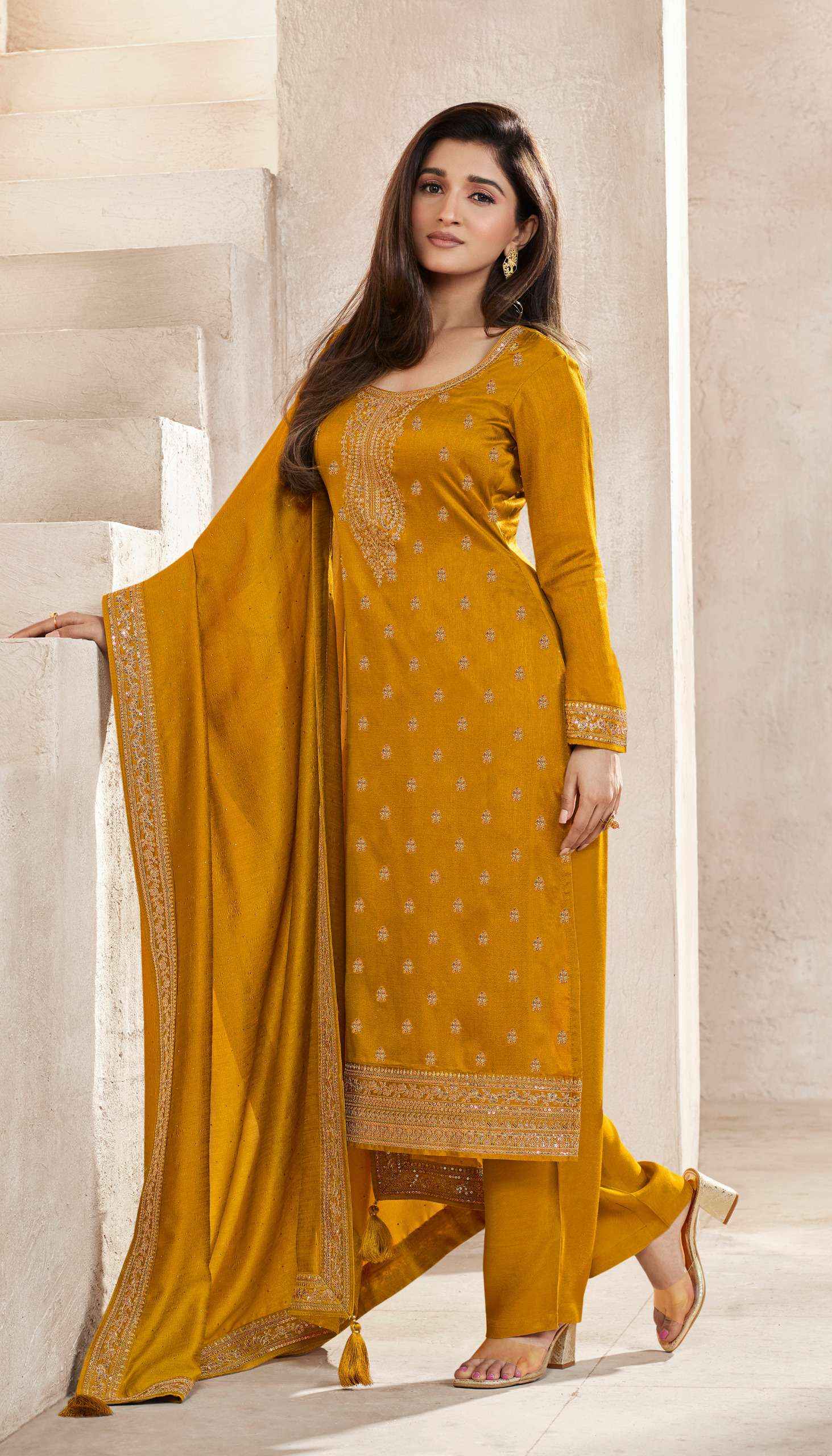 VINAY FASHION KASEESH AANCHAL HIT LIST DESIGNER DRESS MATERIAL