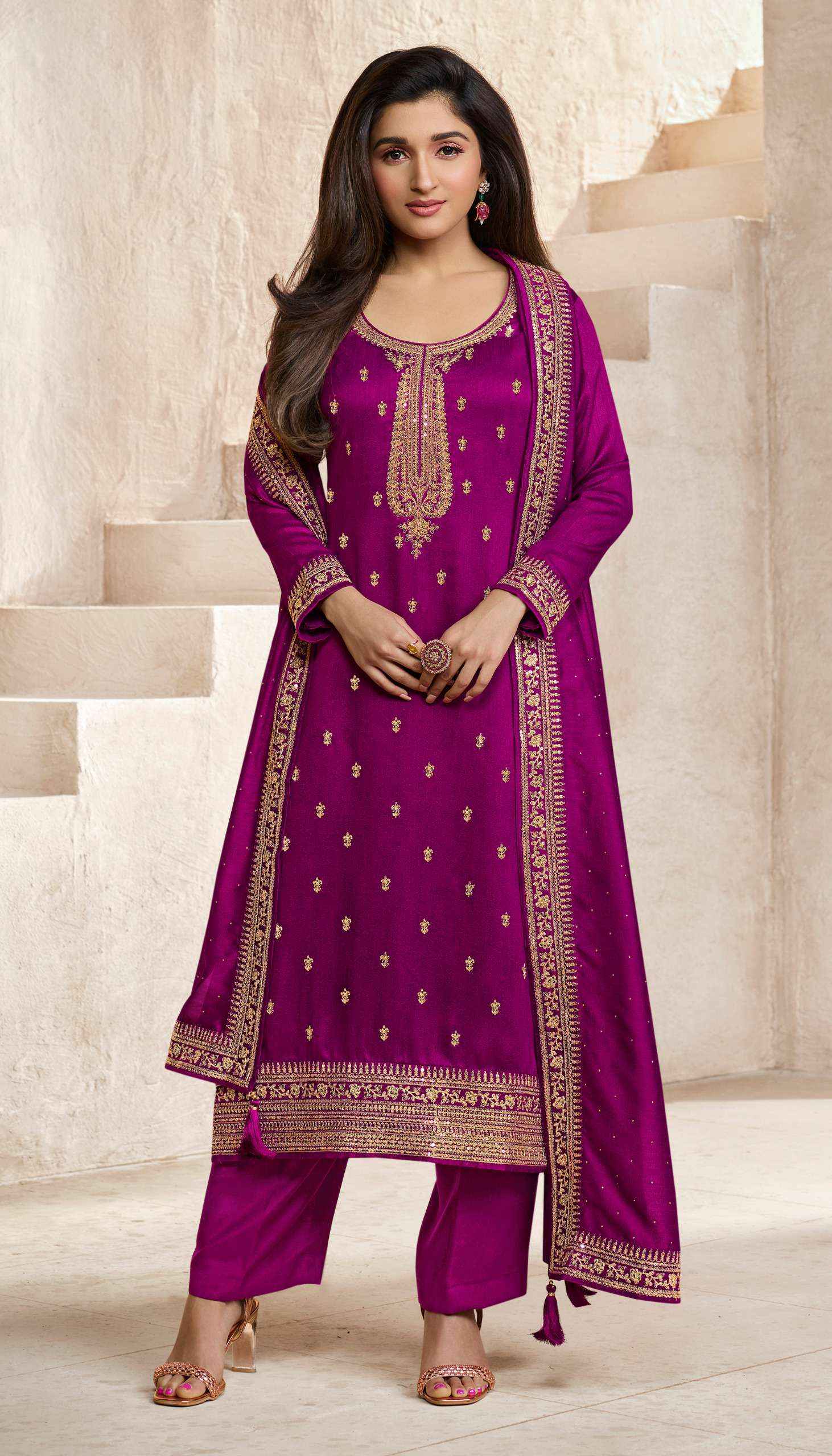 VINAY FASHION KASEESH AANCHAL HIT LIST DESIGNER DRESS MATERIAL