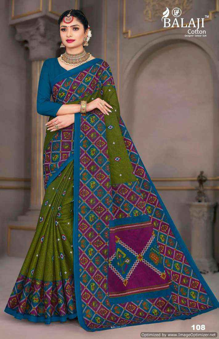 Balaji Cotton Mysore Masleen Vol-1 Pure cotton Sarees ( 10 Pcs Catalog )