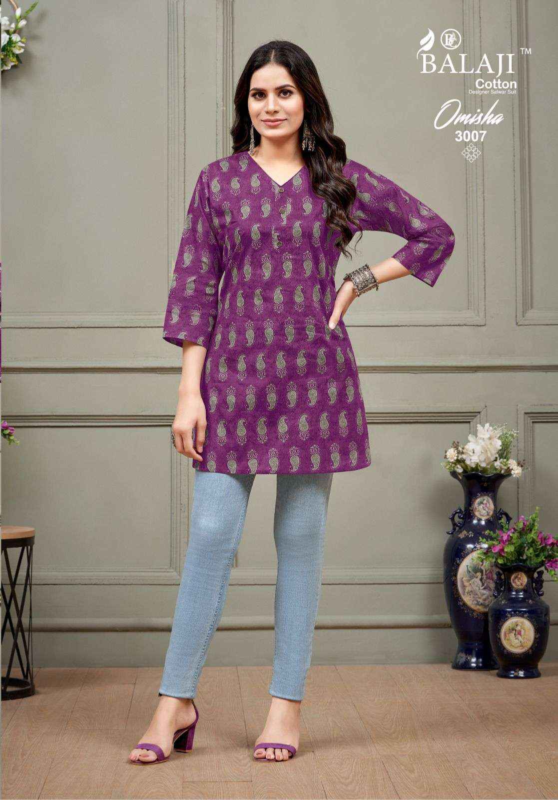 BALAJI COTTON OMISHA VOL 3 COTTON TOP ( 10 PCS CATALOG )