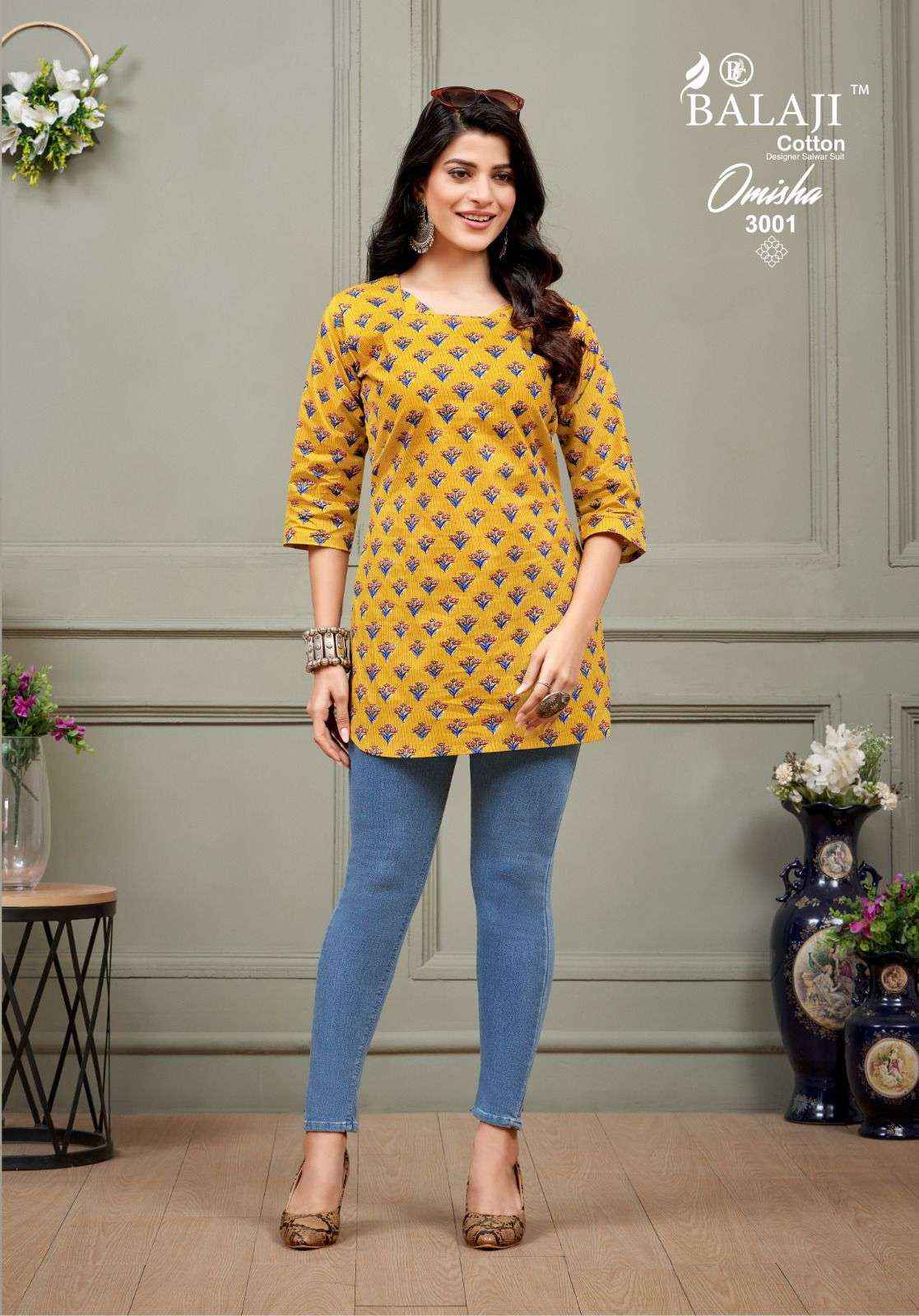 BALAJI COTTON OMISHA VOL 3 COTTON TOP ( 10 PCS CATALOG )