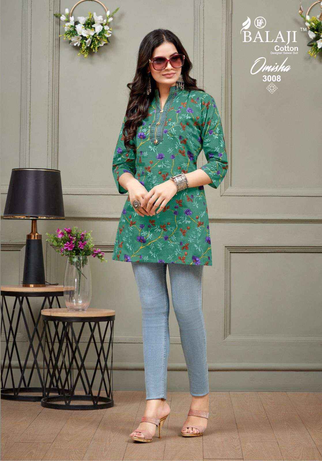 BALAJI COTTON OMISHA VOL 3 COTTON TOP ( 10 PCS CATALOG )