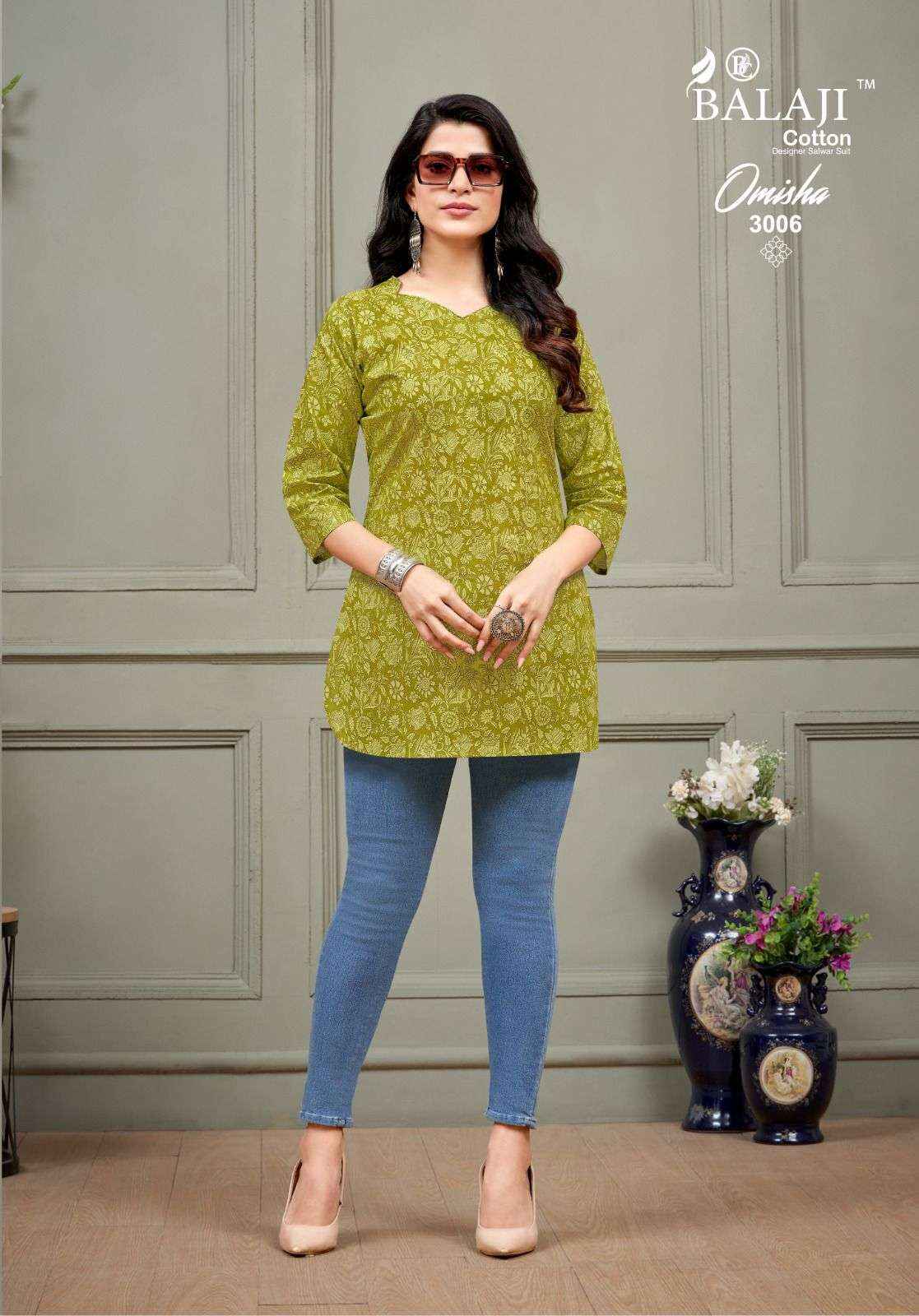 BALAJI COTTON OMISHA VOL 3 COTTON TOP ( 10 PCS CATALOG )