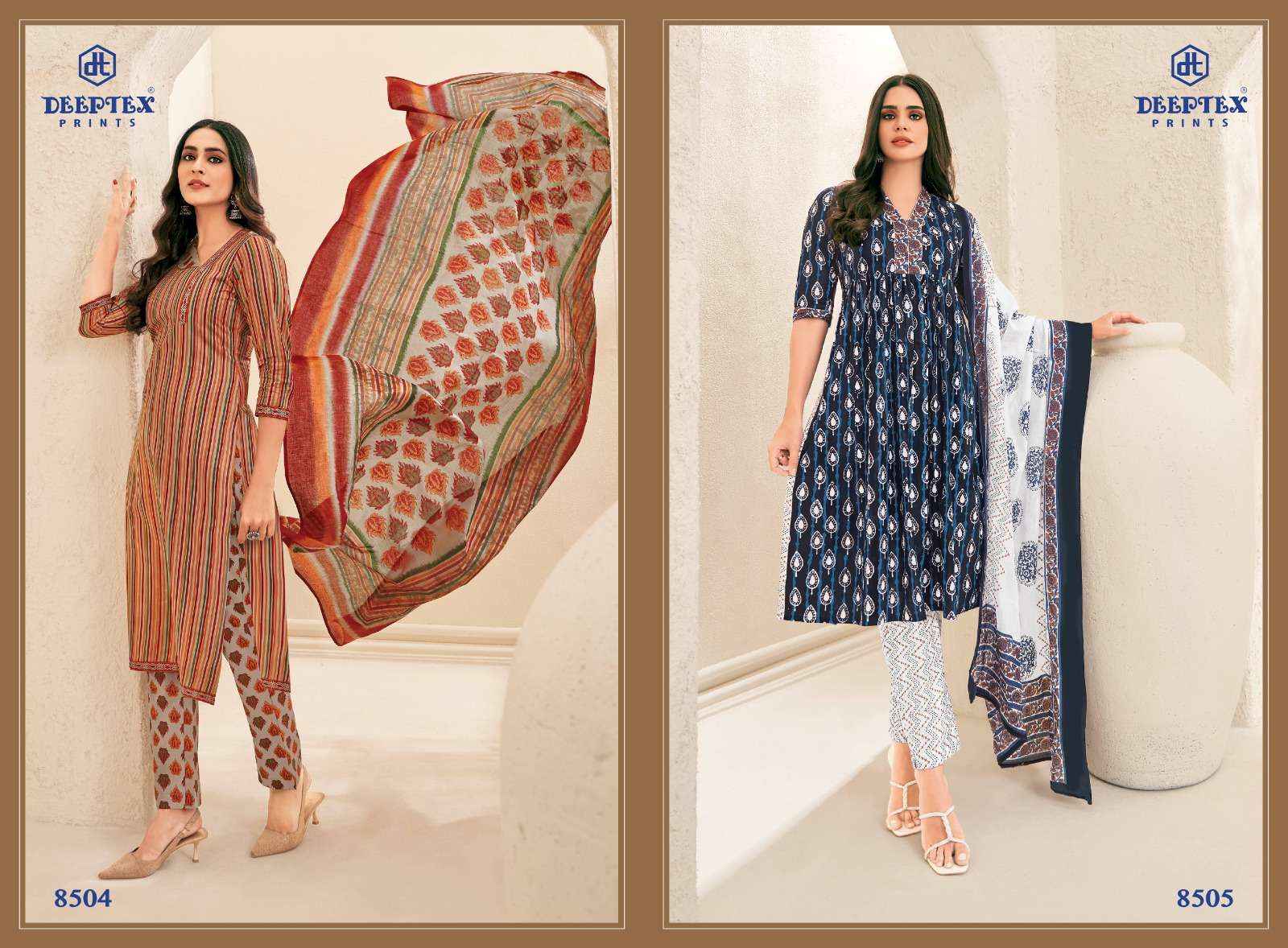 DEEPTEX PRINTS MISS INDIA VOL 85 COTTON PRINT DRESS MATERIAL ( 26 PCS CATALOG )