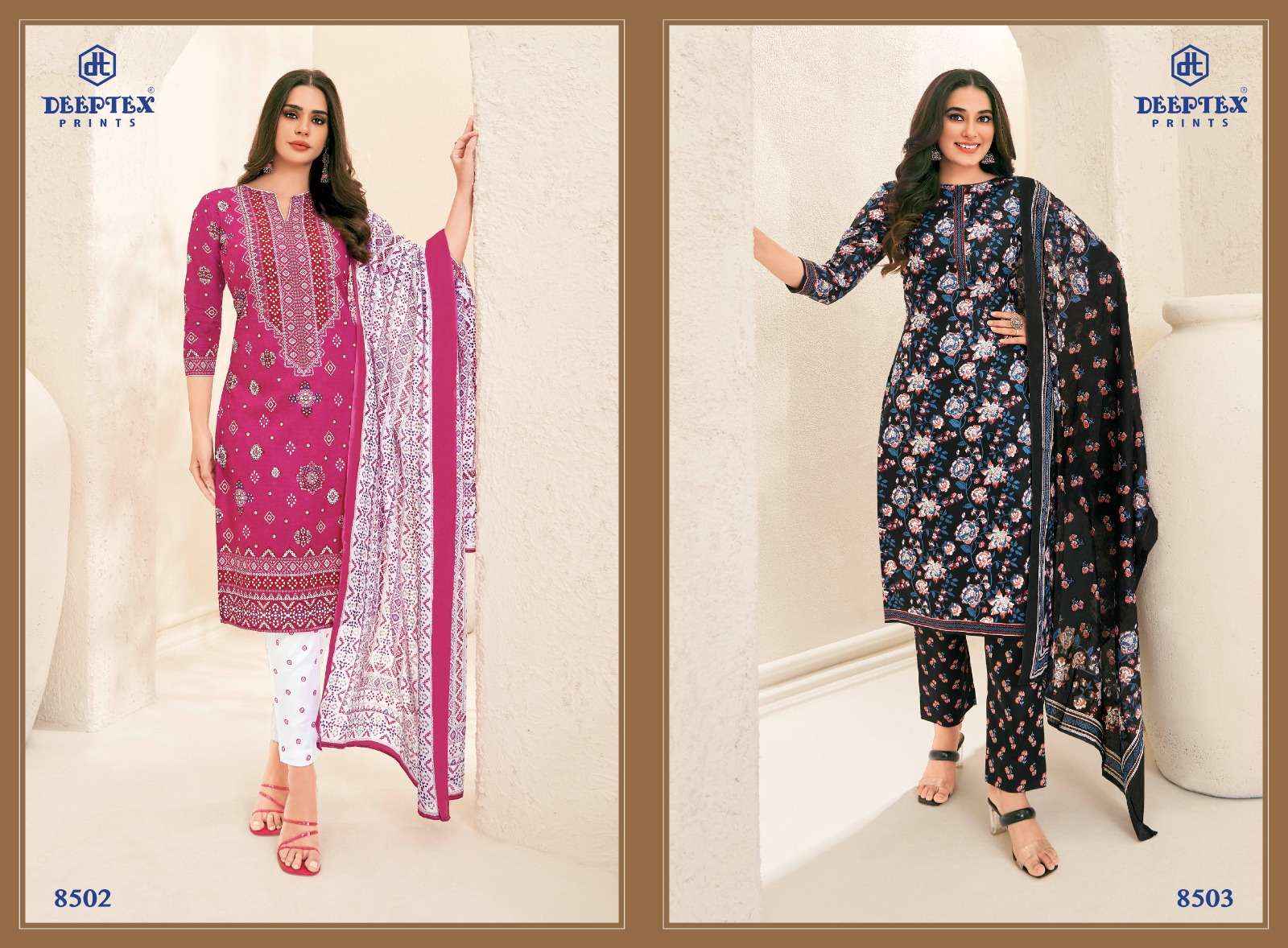 DEEPTEX PRINTS MISS INDIA VOL 85 COTTON PRINT DRESS MATERIAL ( 26 PCS CATALOG )