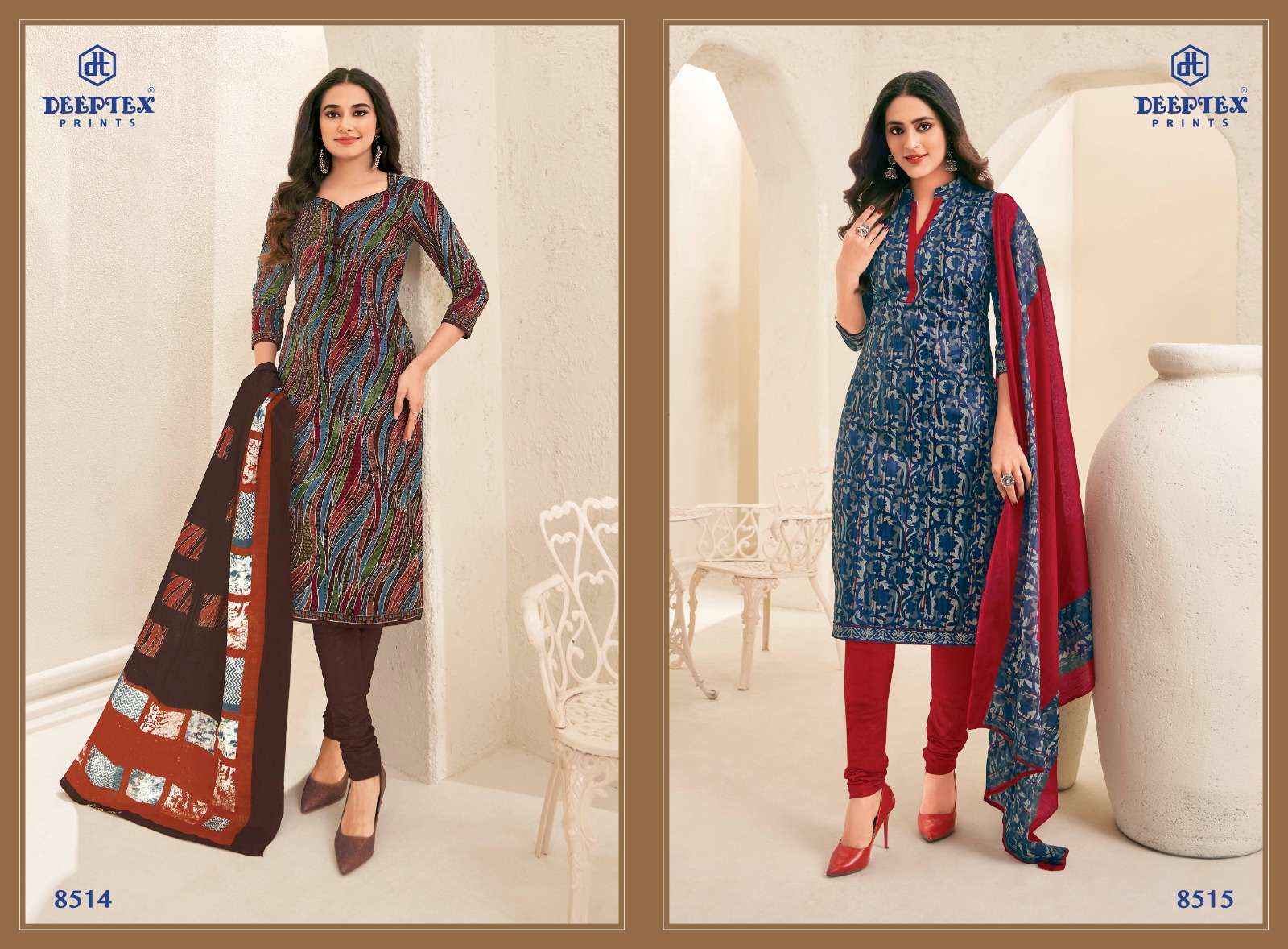 DEEPTEX PRINTS MISS INDIA VOL 85 COTTON PRINT DRESS MATERIAL ( 26 PCS CATALOG )