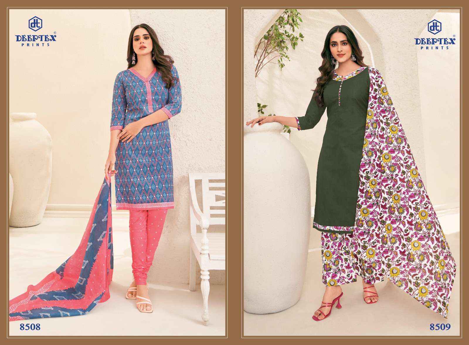 DEEPTEX PRINTS MISS INDIA VOL 85 COTTON PRINT DRESS MATERIAL ( 26 PCS CATALOG )