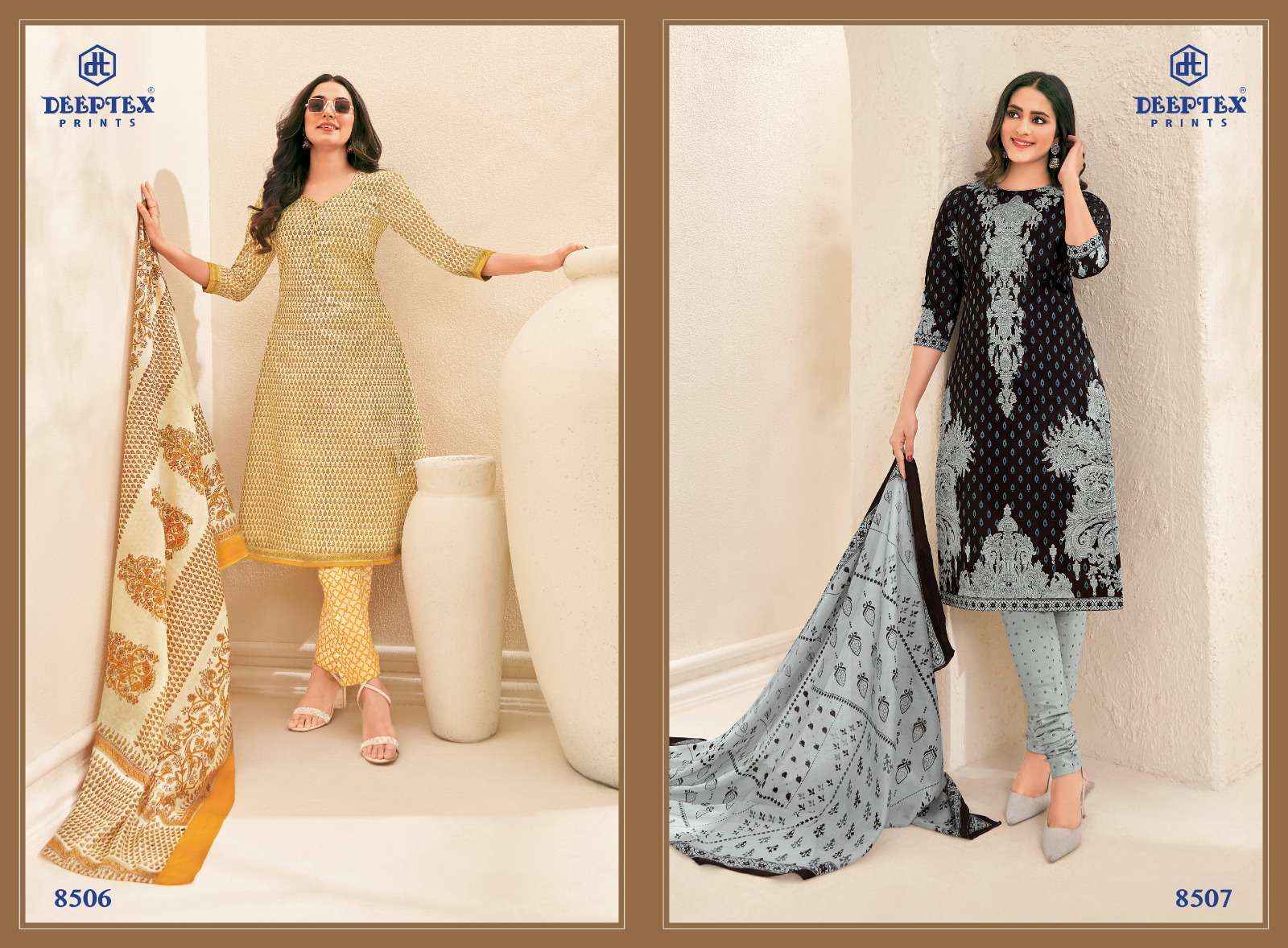 DEEPTEX PRINTS MISS INDIA VOL 85 COTTON PRINT DRESS MATERIAL ( 26 PCS CATALOG )