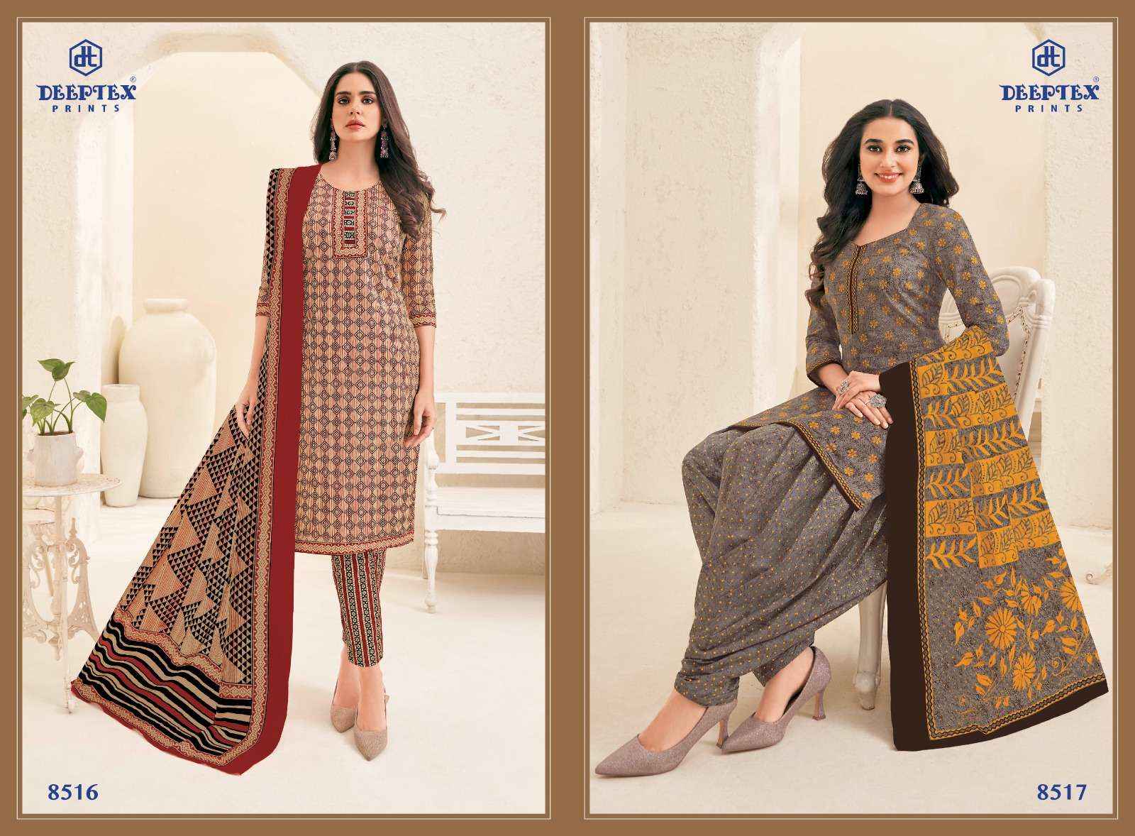 DEEPTEX PRINTS MISS INDIA VOL 85 COTTON PRINT DRESS MATERIAL ( 26 PCS CATALOG )