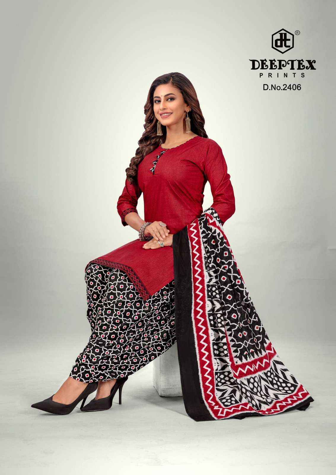 DEEPTEX PRINTS PICHKARI VOL 24 UNSTITCHED DRESS MATERIAL ( 10 PCS CATALOG )