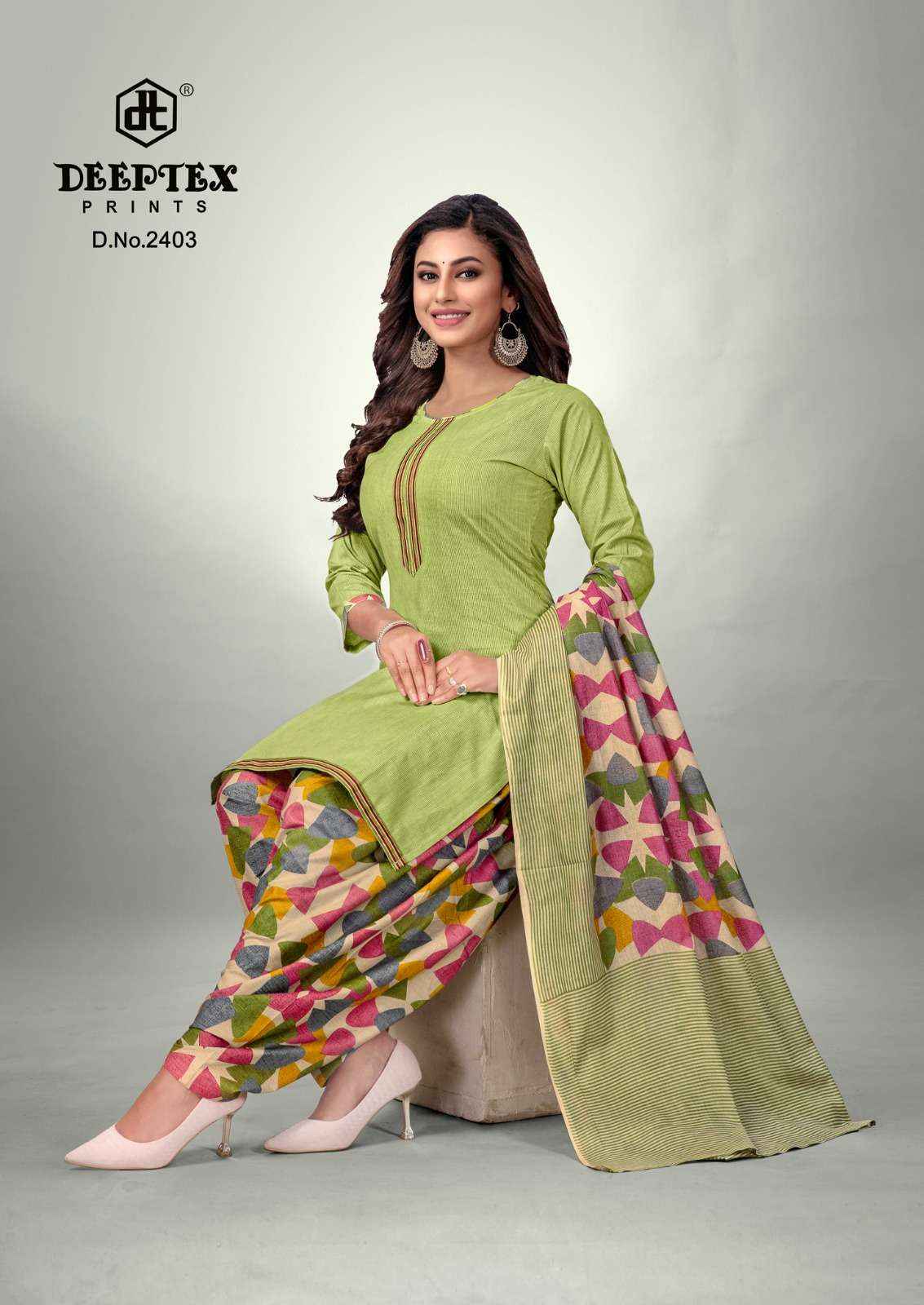 DEEPTEX PRINTS PICHKARI VOL 24 UNSTITCHED DRESS MATERIAL ( 10 PCS CATALOG )