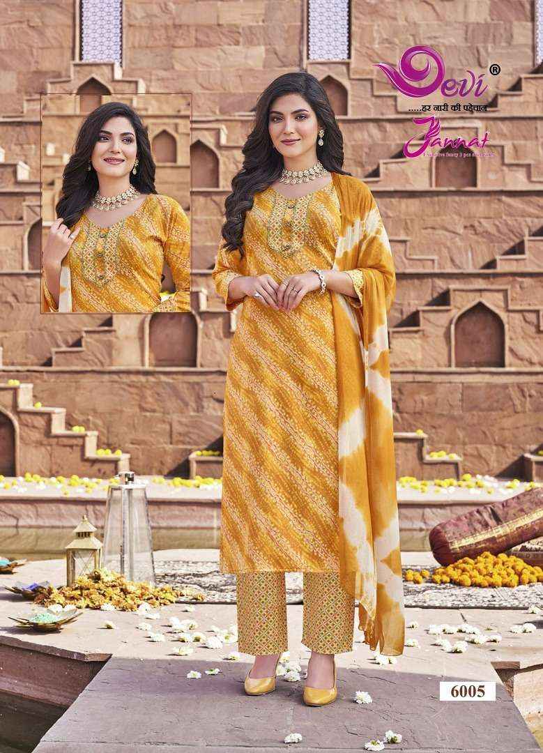 Devi Jannat Vol 6 Rayon  Readymade Suits  ( 8 Pcs Catalog )