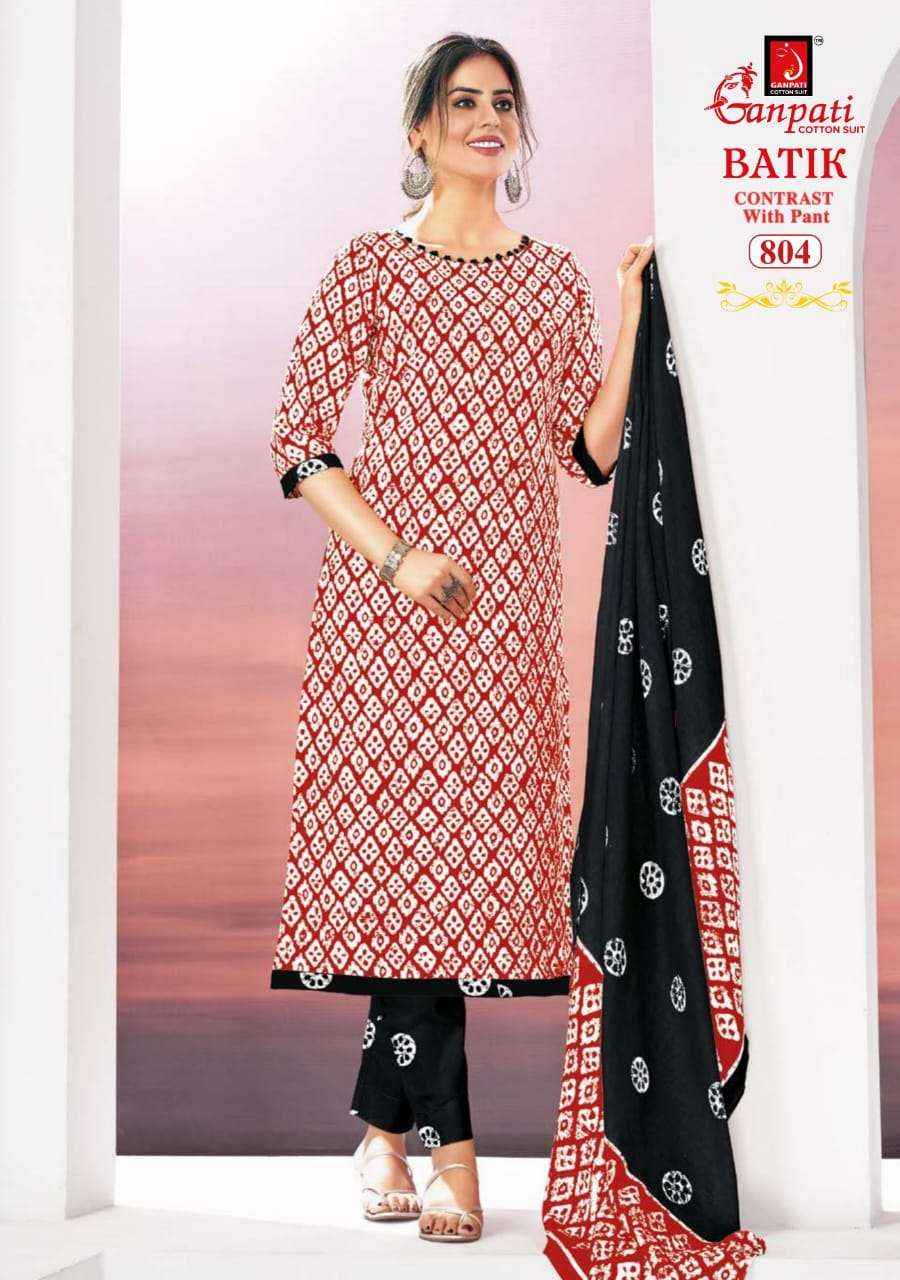 Ganpati Batik Vol 8 Cotton Readymade Suits ( 15 Pcs Catalog )