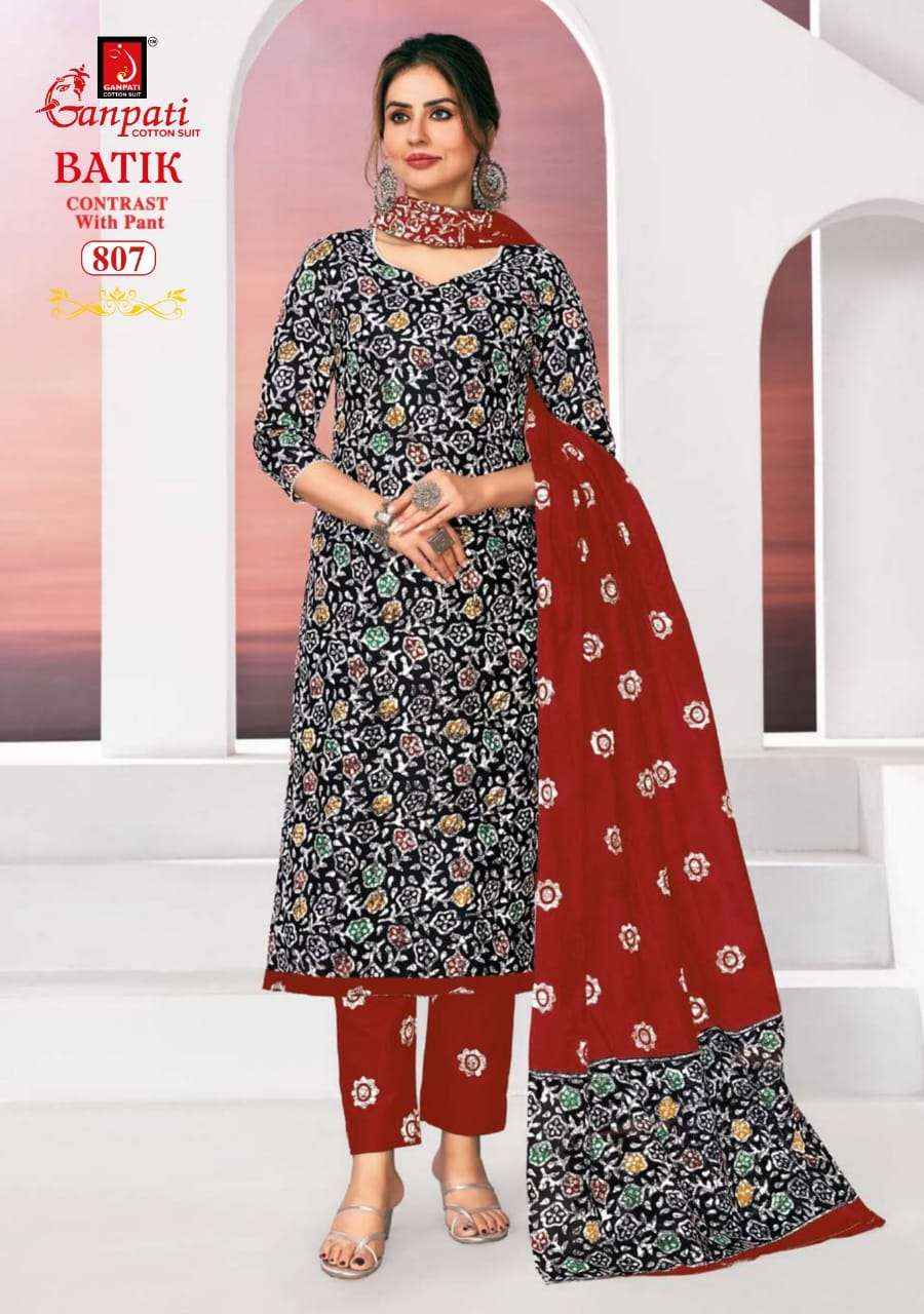 Ganpati Batik Vol 8 Cotton Readymade Suits ( 15 Pcs Catalog )