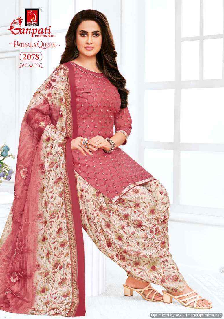 Ganpati Cotton Patiyala Queen Vol 9 Salwar Suits ( 15 Pcs Catalog )