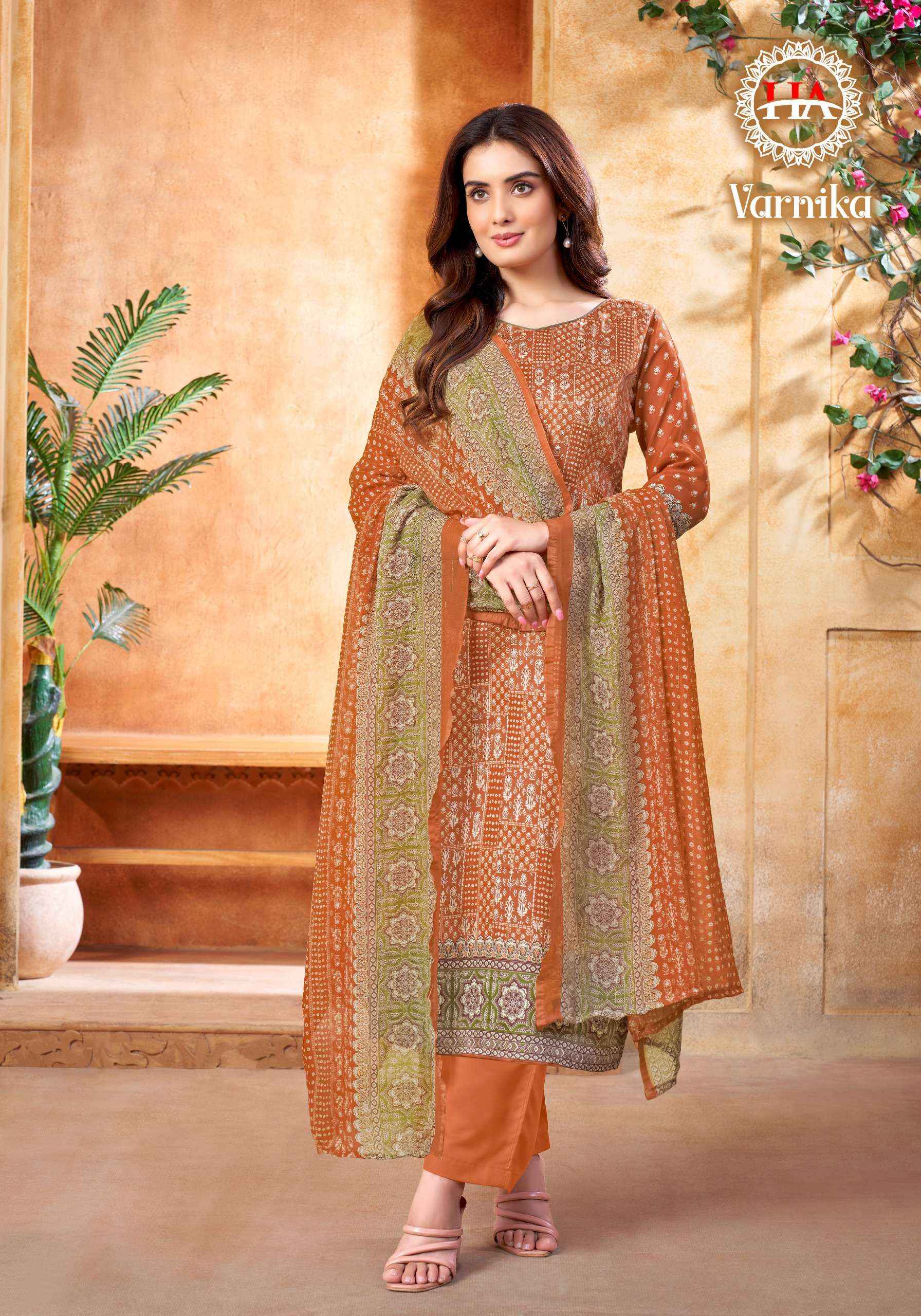 HARSHIT FASHION HUB VARNIKA SUITS ( 6 PCS CATALOG )