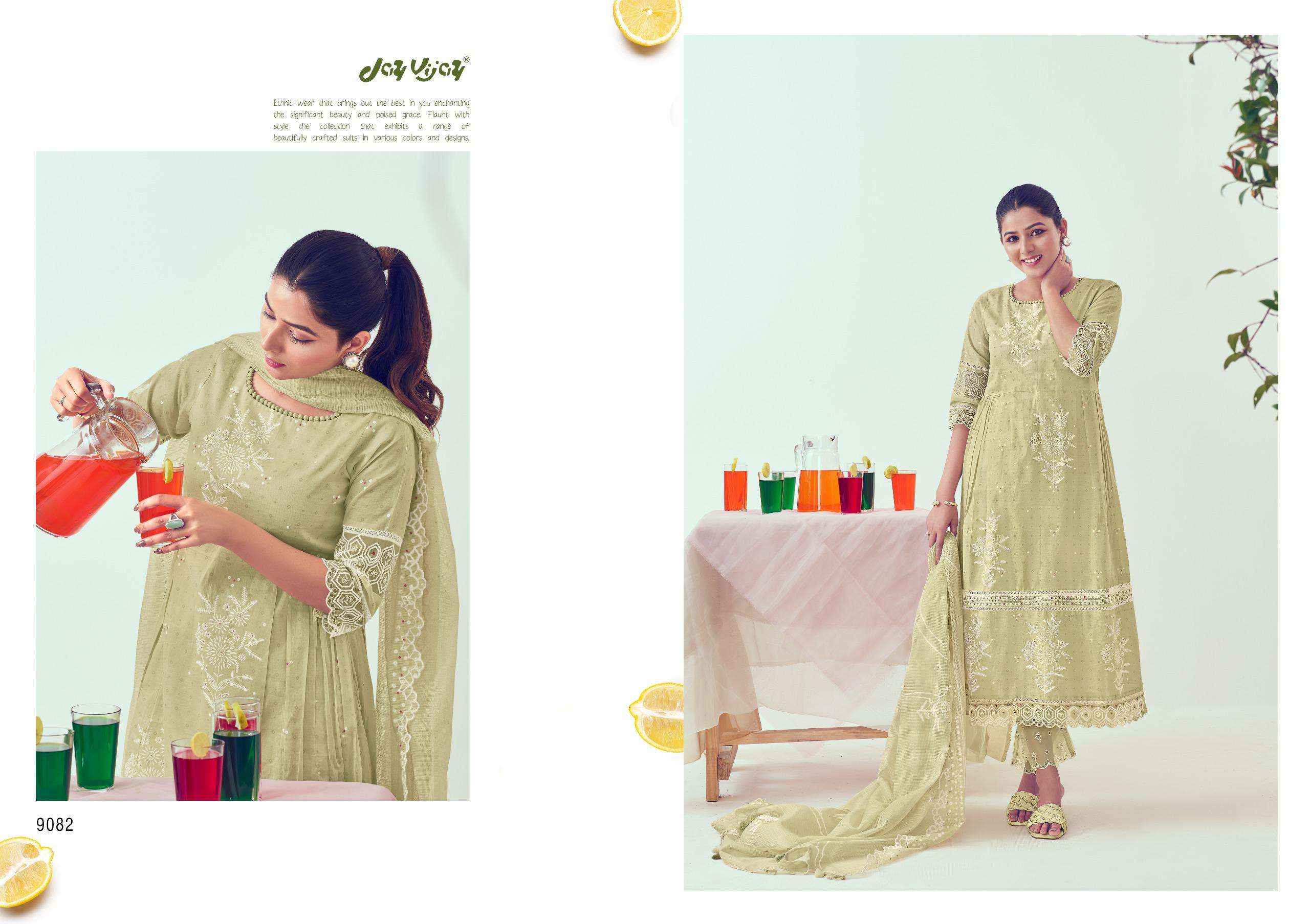 Jay Vijay Shikanji Designer Organdy Latest Designs Suits ( 6 Pcs Catalog )