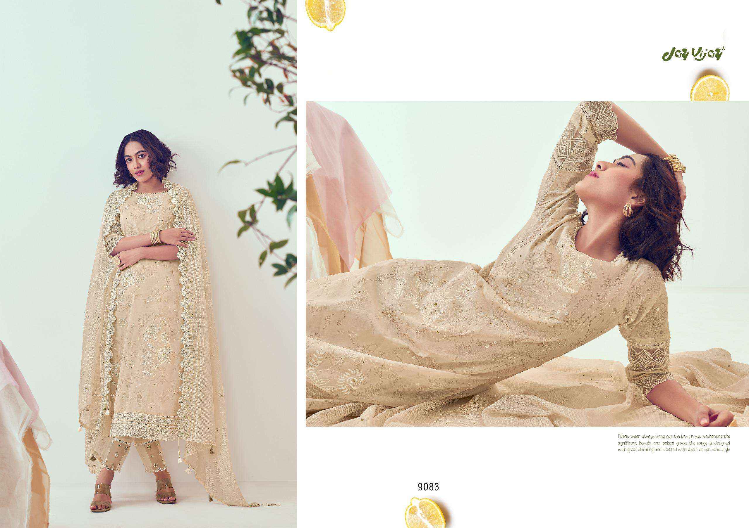 Jay Vijay Shikanji Designer Organdy Latest Designs Suits ( 6 Pcs Catalog )