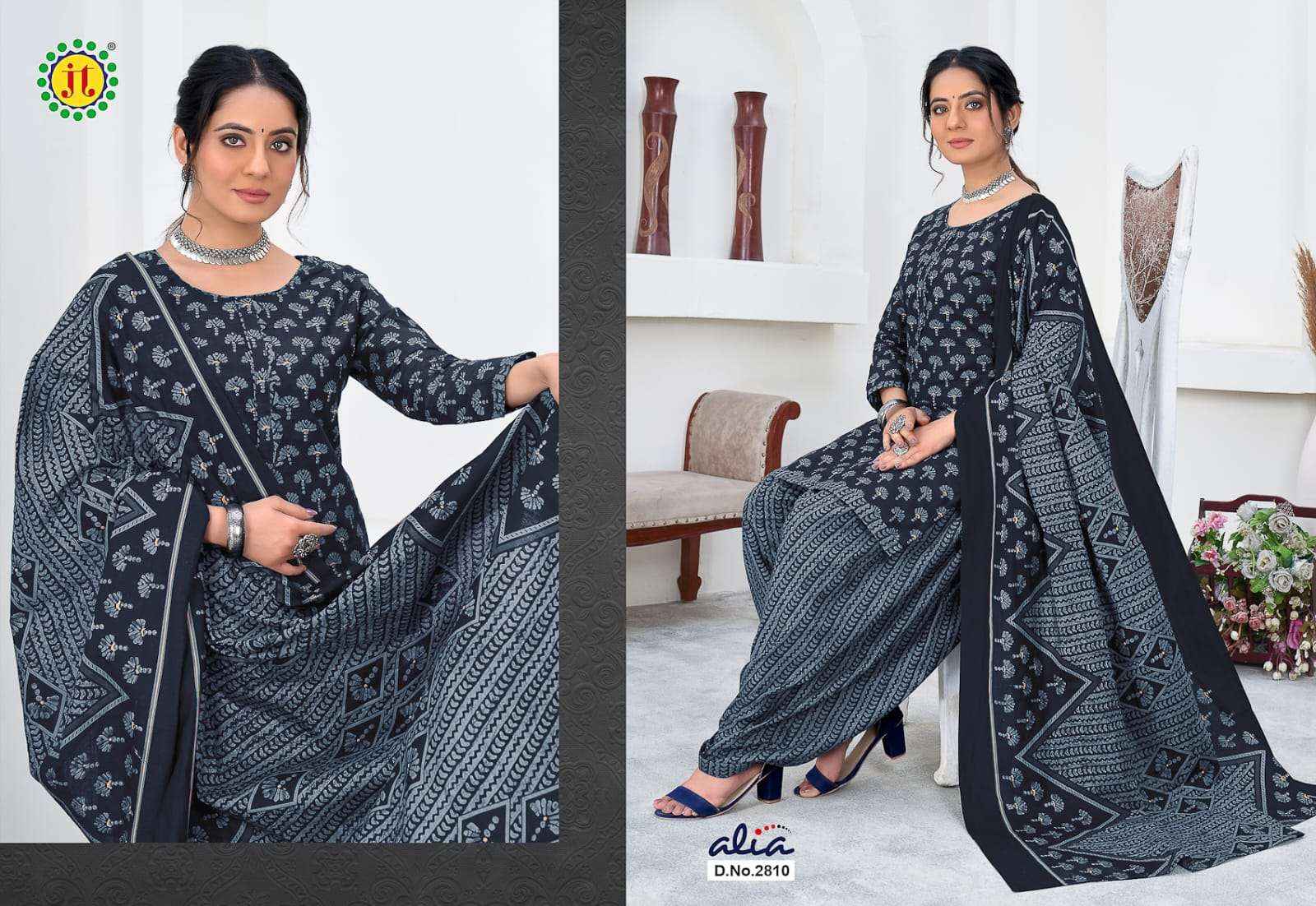 JT ALIA VOL 28 COTTON DRESS MATERIAL ( 15 pcs CATALOG )