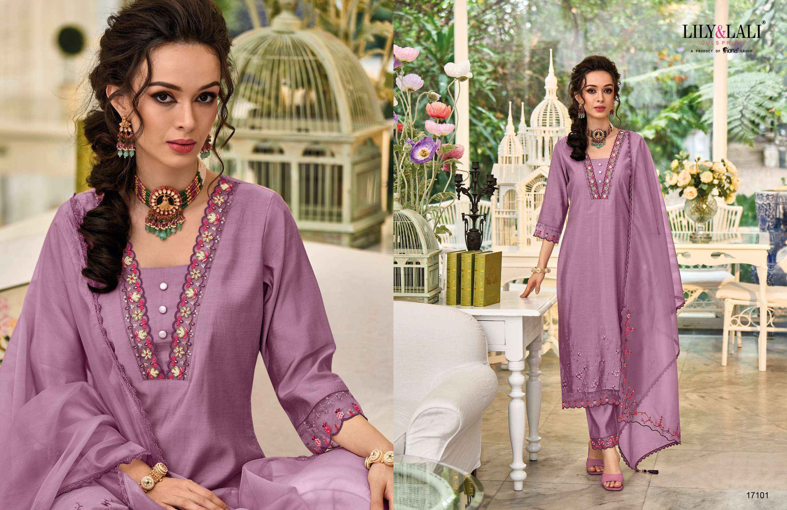 LILY AND LALI MELANGE READYMADE SUITS. SURAT CATALOG WHOLESALE