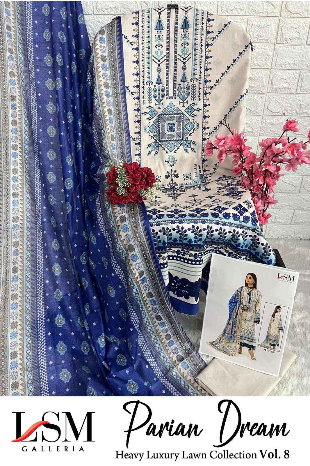 LSM GALLERIA PARIAN DREAM VOL-8 PAKISTANI SUITS ( 6 PCS CATALOG )