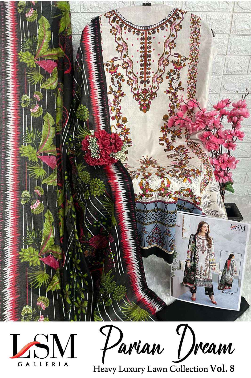 LSM GALLERIA PARIAN DREAM VOL-8 PAKISTANI SUITS ( 6 PCS CATALOG )