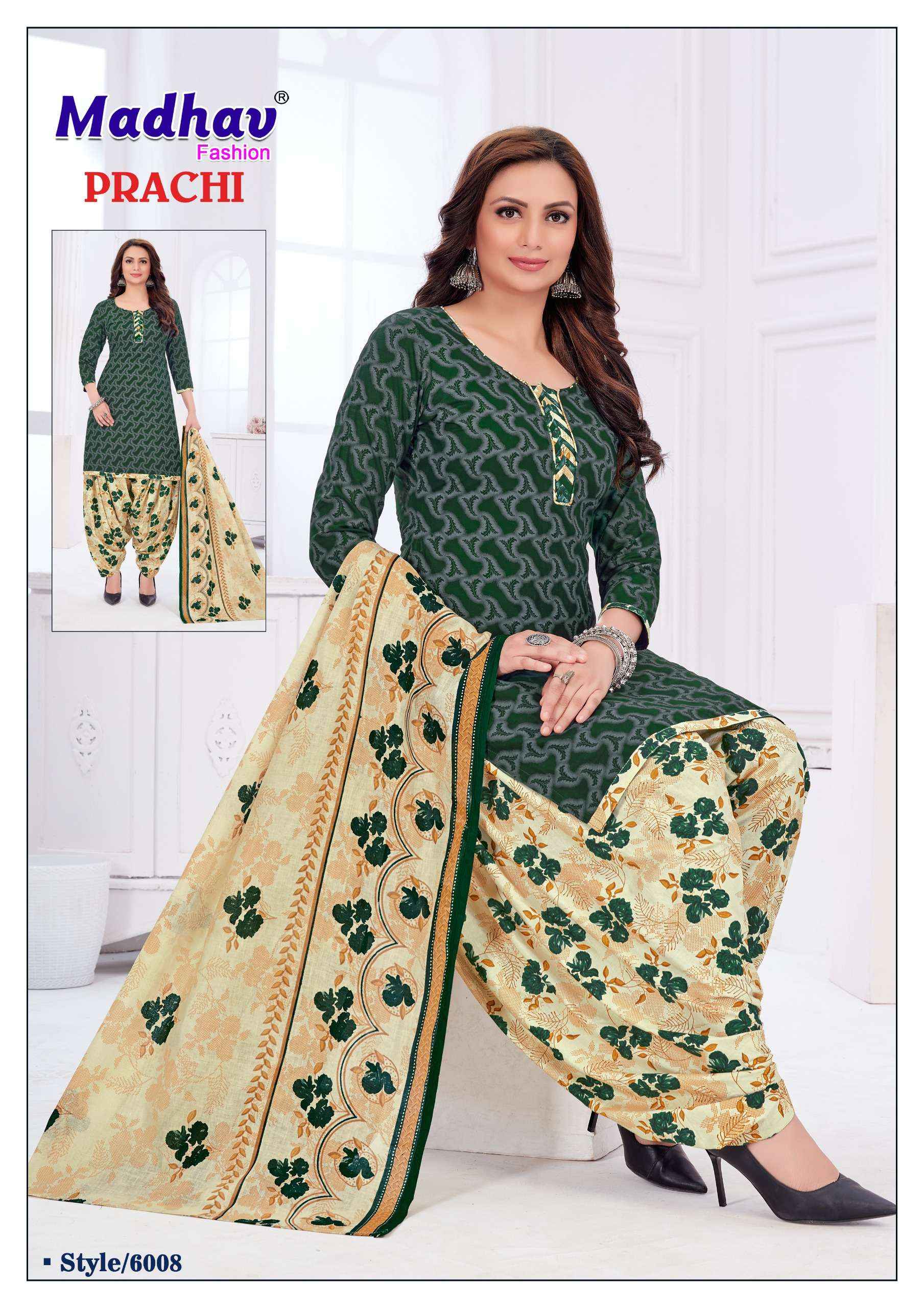 MADHAV FASHION PRACHI VOL 6 COTTON DRESS MATERIAL ( 10 PCS CATALOG )