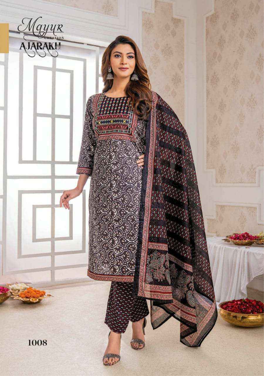 MAYUR CREATION AJRAKH VOL 1 COTTON DRESS MATERIAL ( 10 PCS CATALOG )