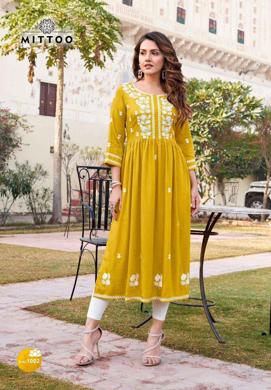 MITTOO FASHION PAANERI RAYON DESIGNER KURTIS ( 4 PCS CATALOG )