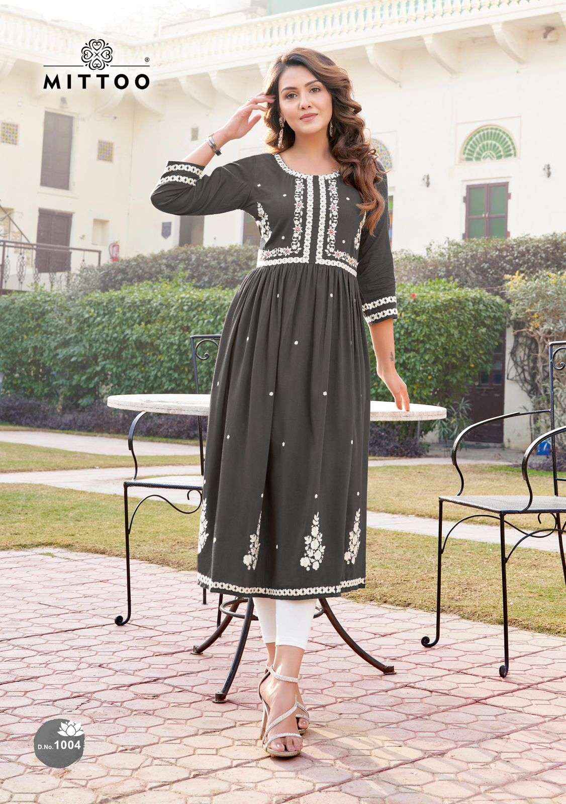 MITTOO FASHION PAANERI RAYON DESIGNER KURTIS ( 4 PCS CATALOG )