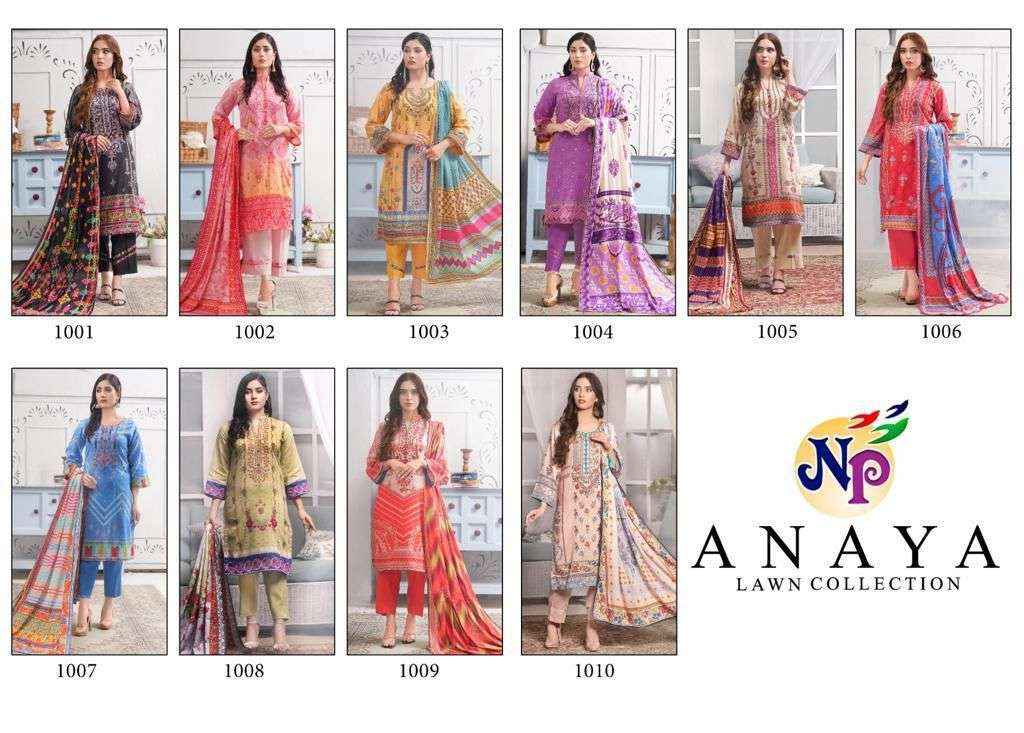 Nand Gopal Anaya Lawn Collection Pakistani Dress Material ( 8 Pcs Catalog )