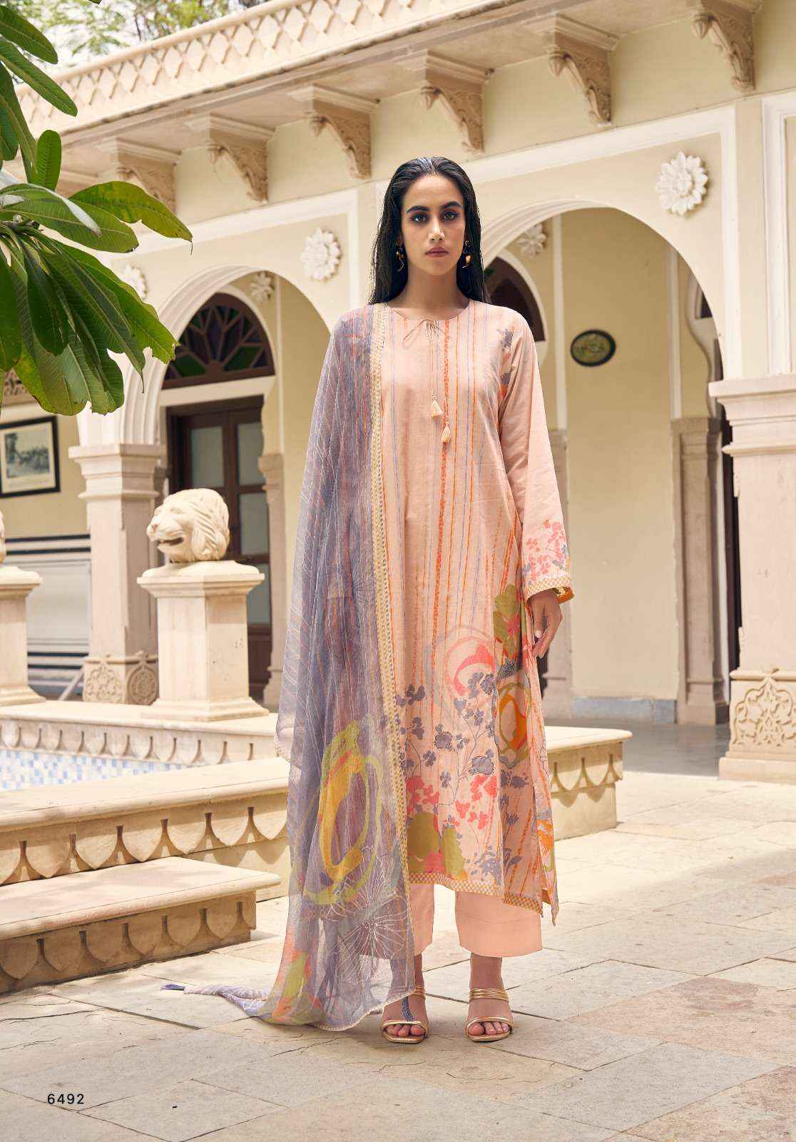 PRM TRENDZ SUNKISSED LAWN COTTON HAND WORK SUITS ( 8 pcsCATALOG )