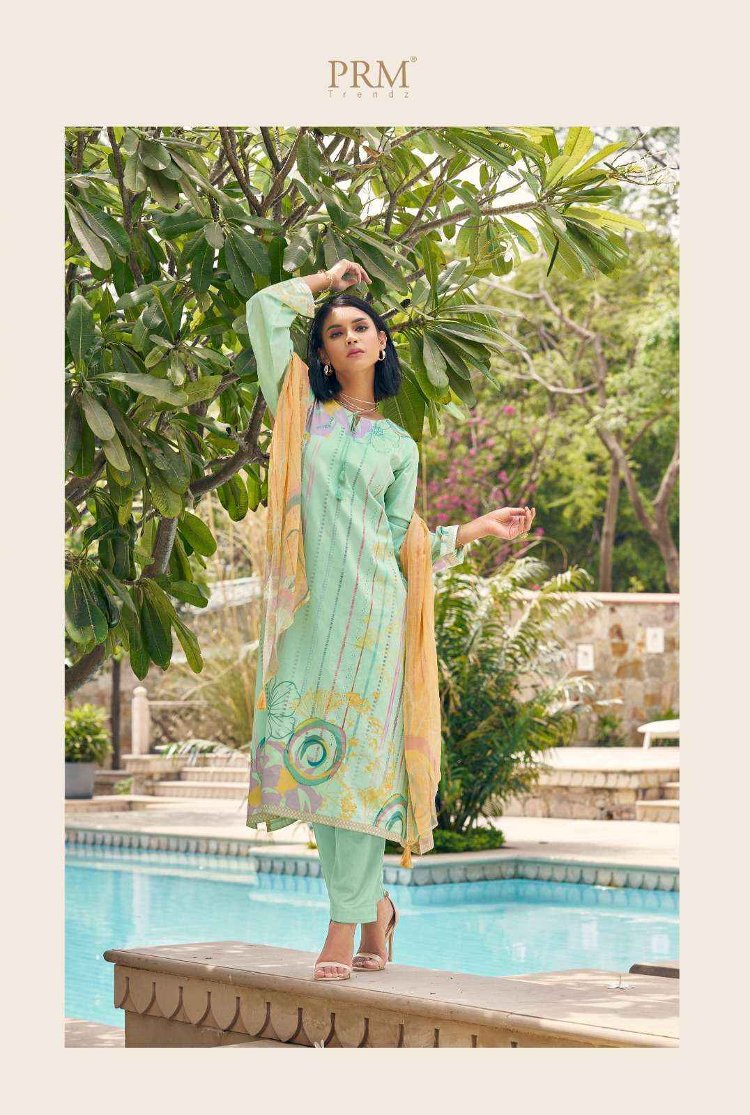 PRM TRENDZ SUNKISSED LAWN COTTON HAND WORK SUITS ( 8 pcsCATALOG )