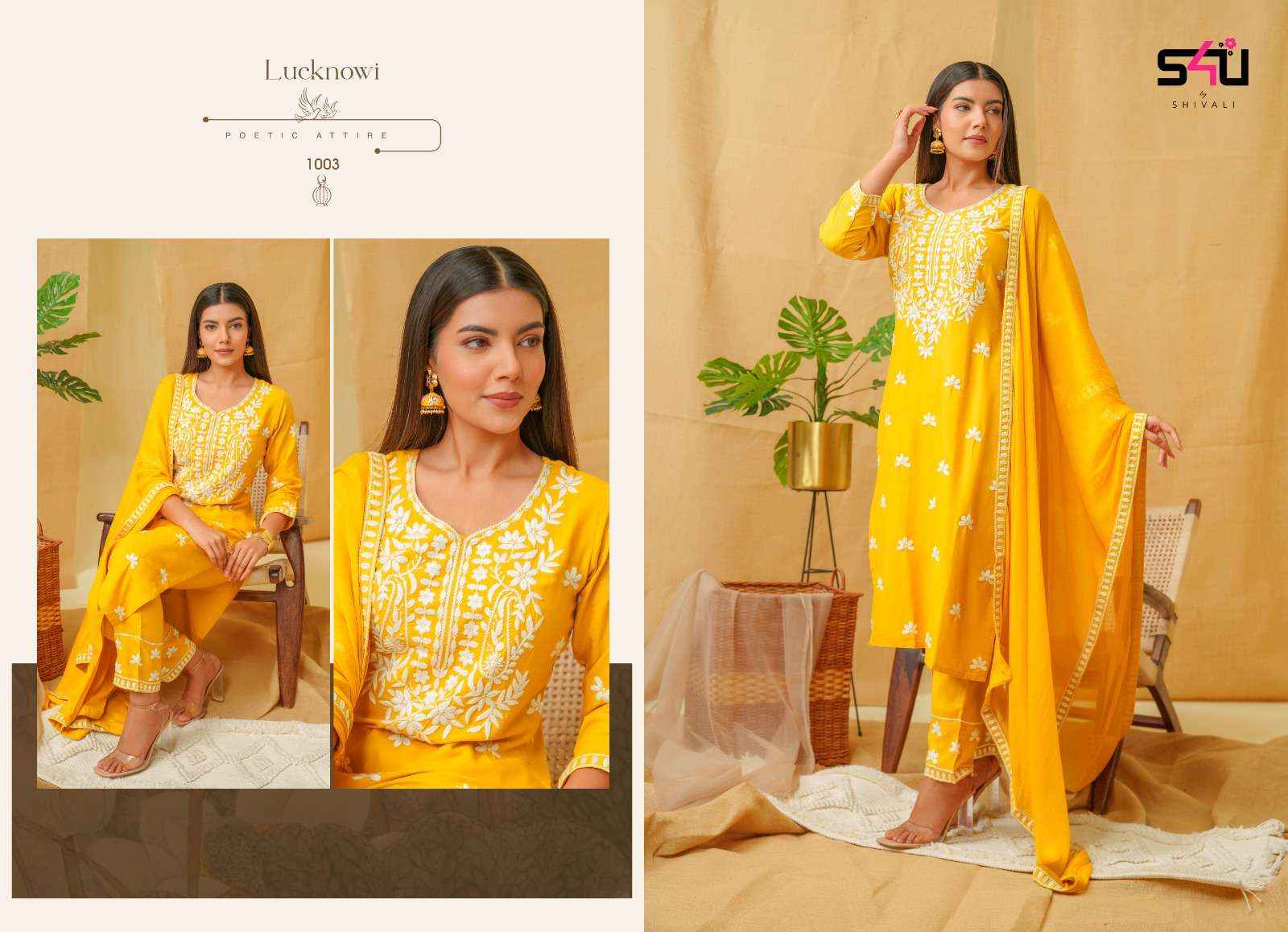 S4U By Shivali Lucknowi Designer Readymade Suits ( 6 Pcs Catalog )