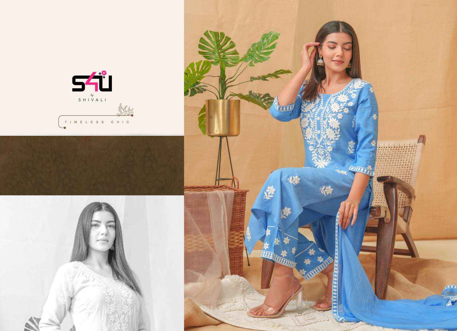 S4U By Shivali Lucknowi Designer Readymade Suits ( 6 Pcs Catalog )