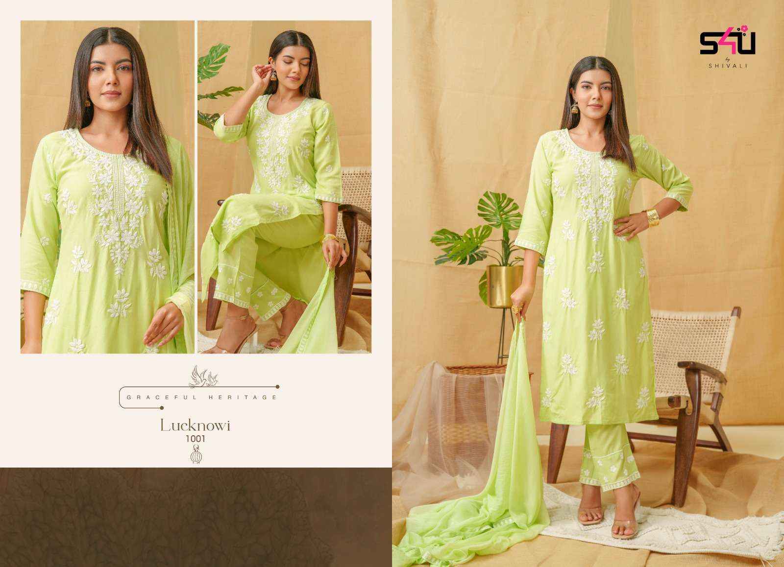 S4U By Shivali Lucknowi Designer Readymade Suits ( 6 Pcs Catalog )