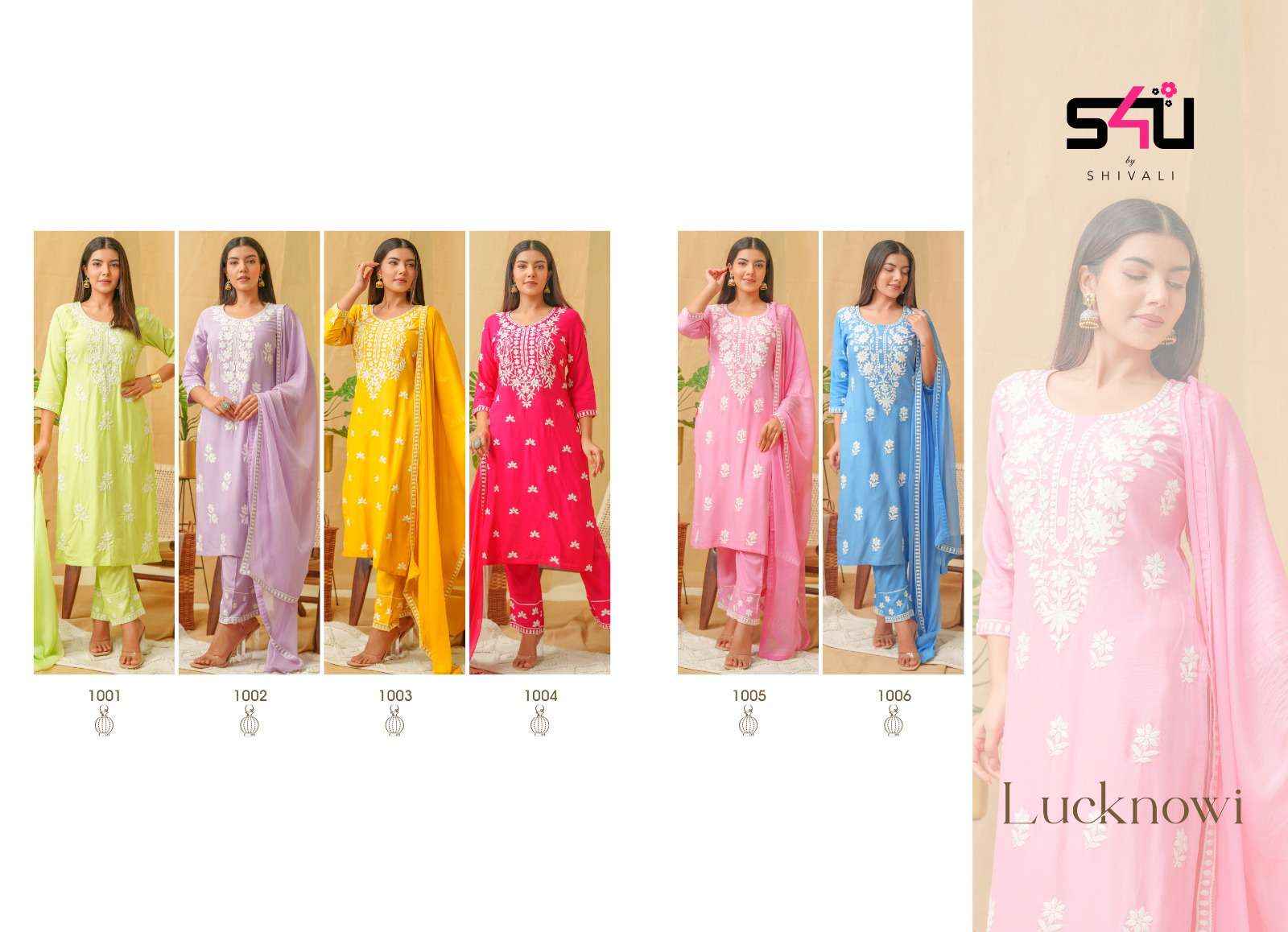 S4U By Shivali Lucknowi Designer Readymade Suits ( 6 Pcs Catalog )