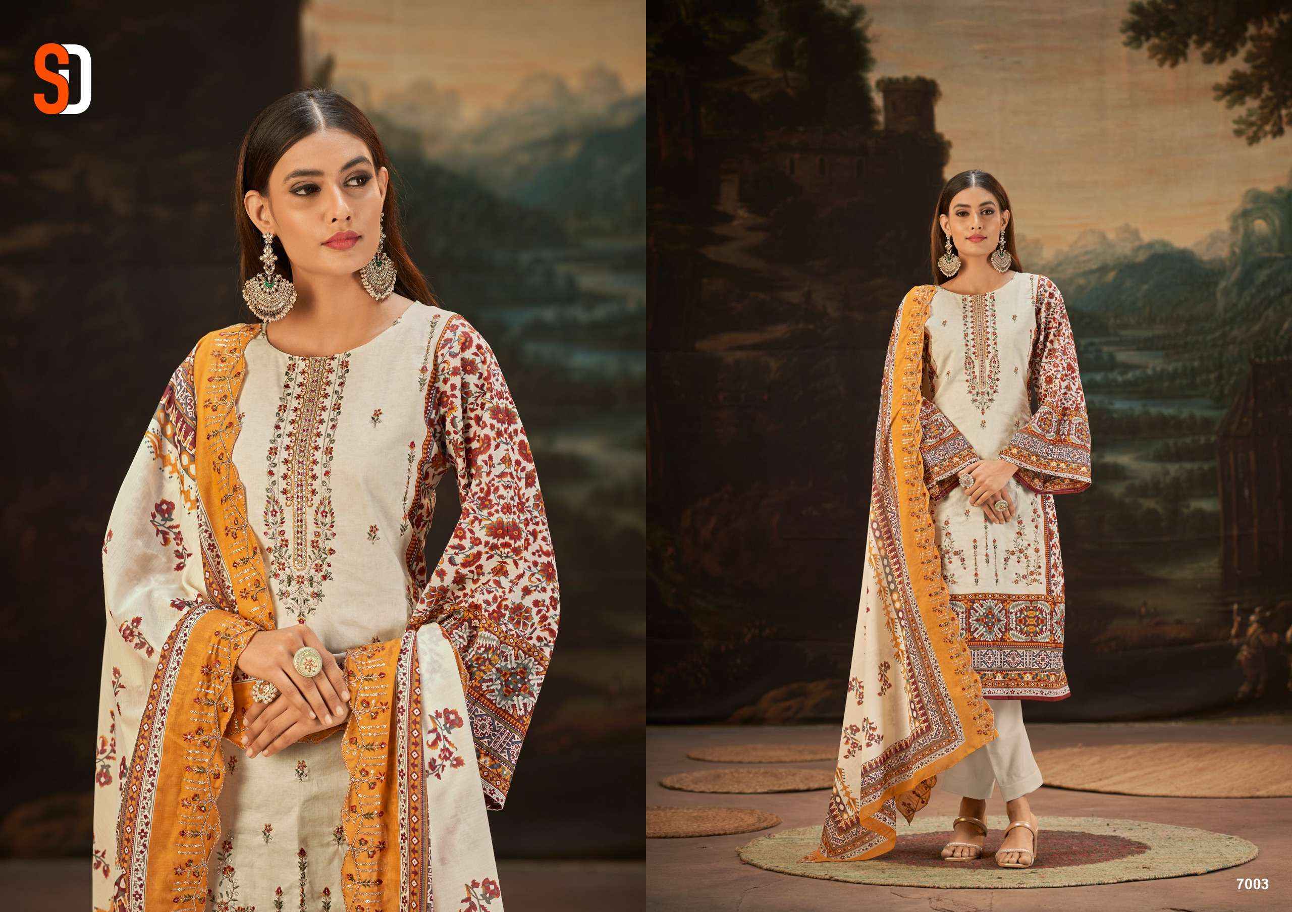 SHARADDHA DESIGNER BIN SAEED VOL 7 NX COTTON SALWAR KAMEEZ ( 6 PCS CATALOG )