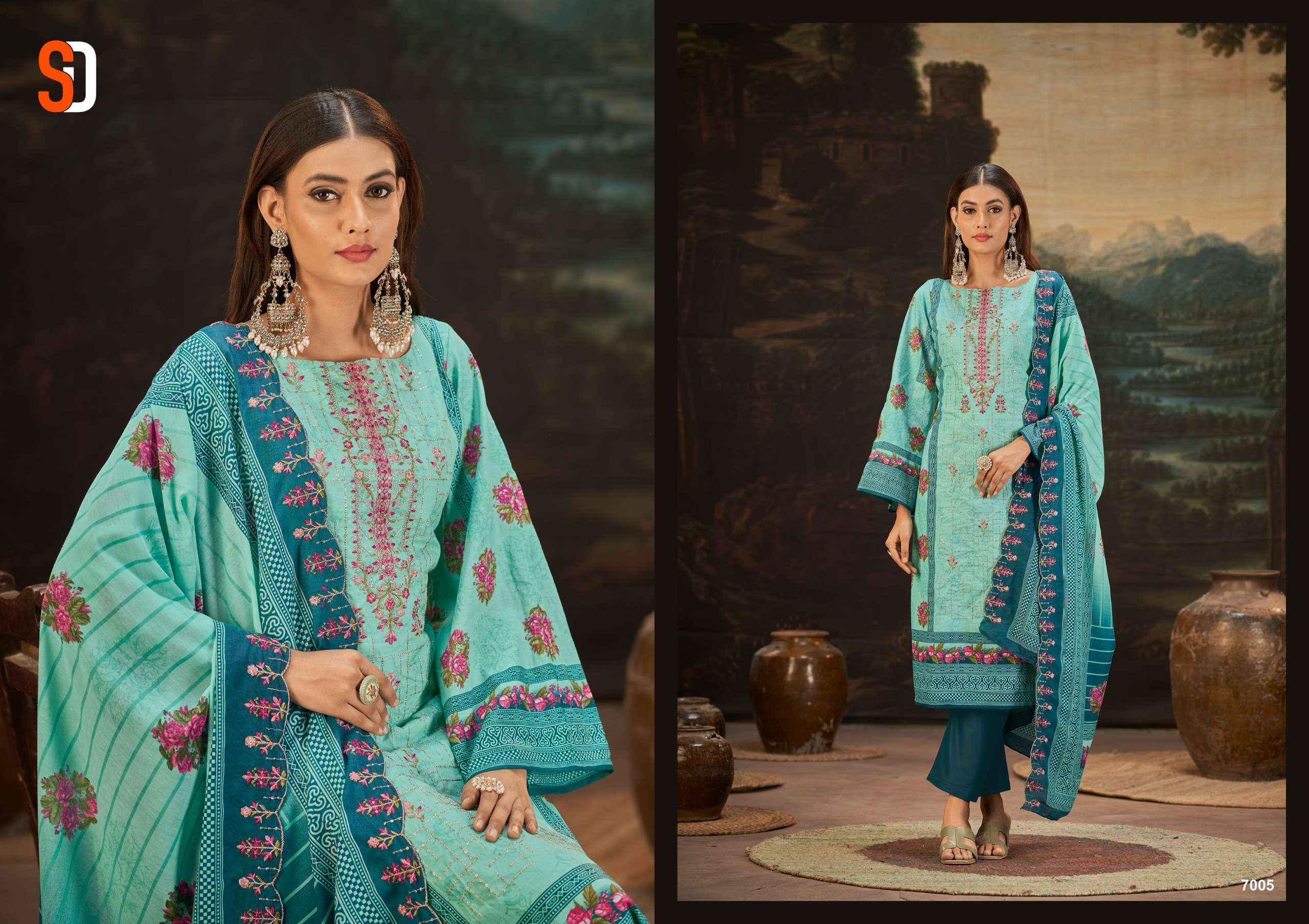 SHARADDHA DESIGNER BIN SAEED VOL 7 NX COTTON SALWAR KAMEEZ ( 6 PCS CATALOG )