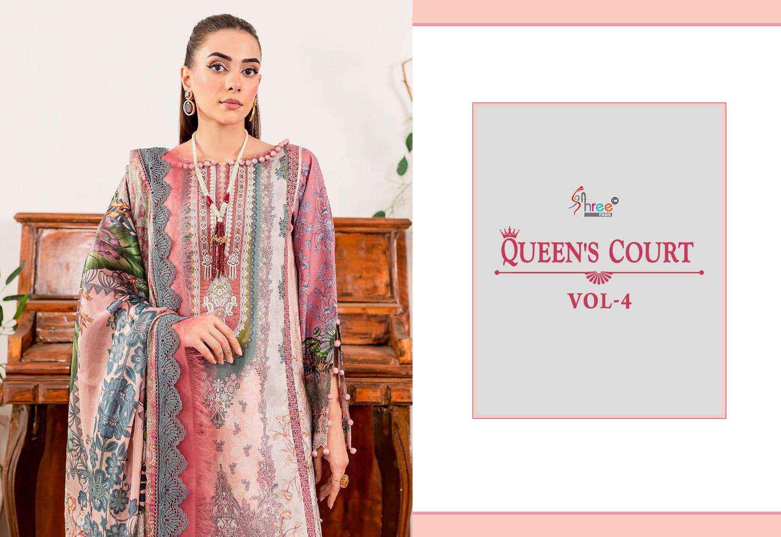 Shree Fabs Queens Court Vol 4 Latest Catalog Wholesale price