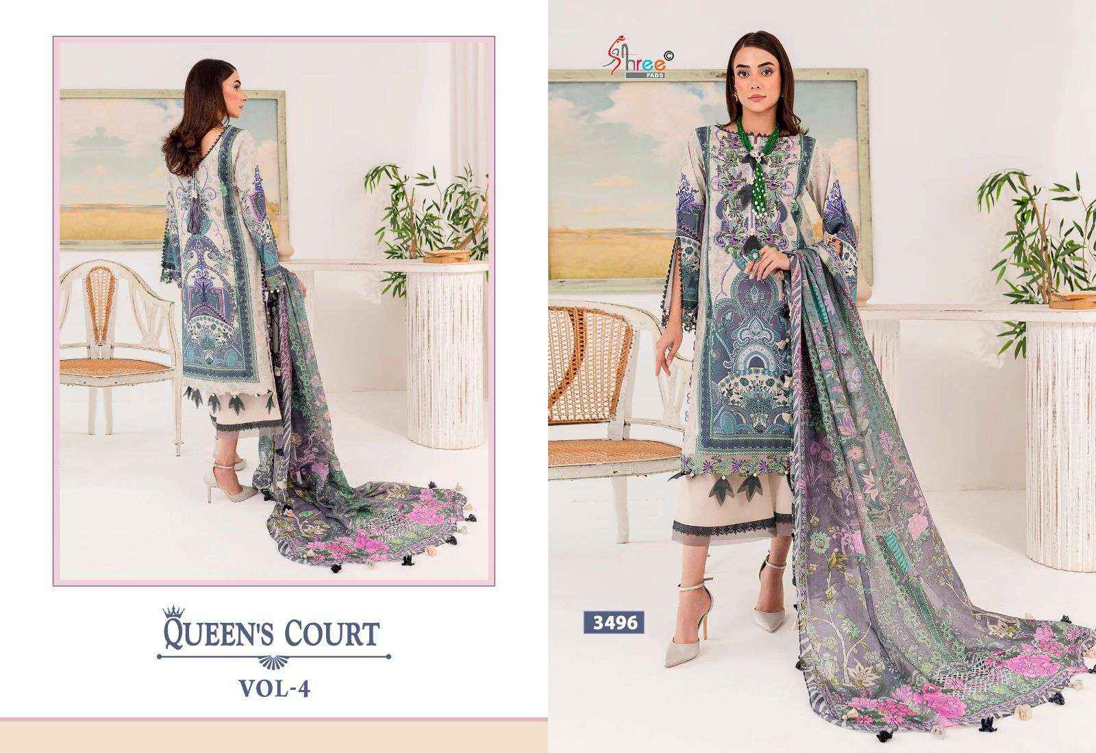 Shree Fabs Queens Court Vol 4 Latest Catalog Wholesale price ( 7 Pcs Catalog ) cotton dupatta
