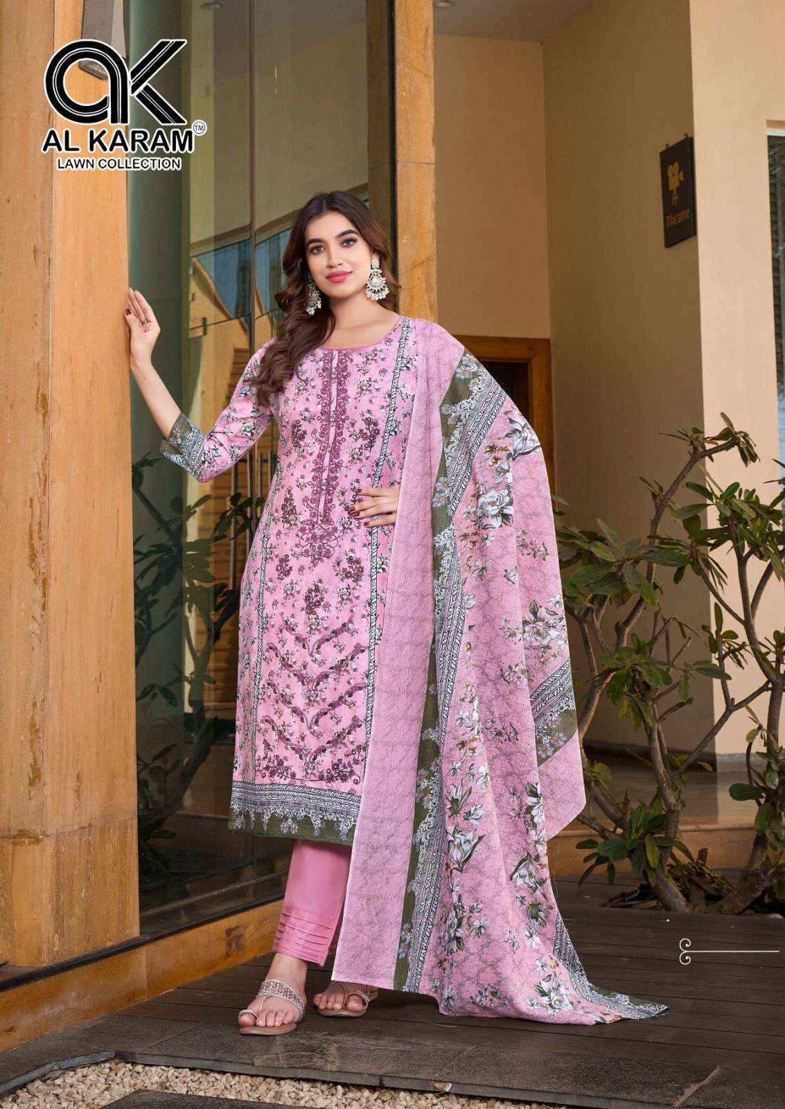 Al Karam Bin Ubaid Vol 2 Buy Cotton Pakistani Suits ( 6 Pcs Catalog )