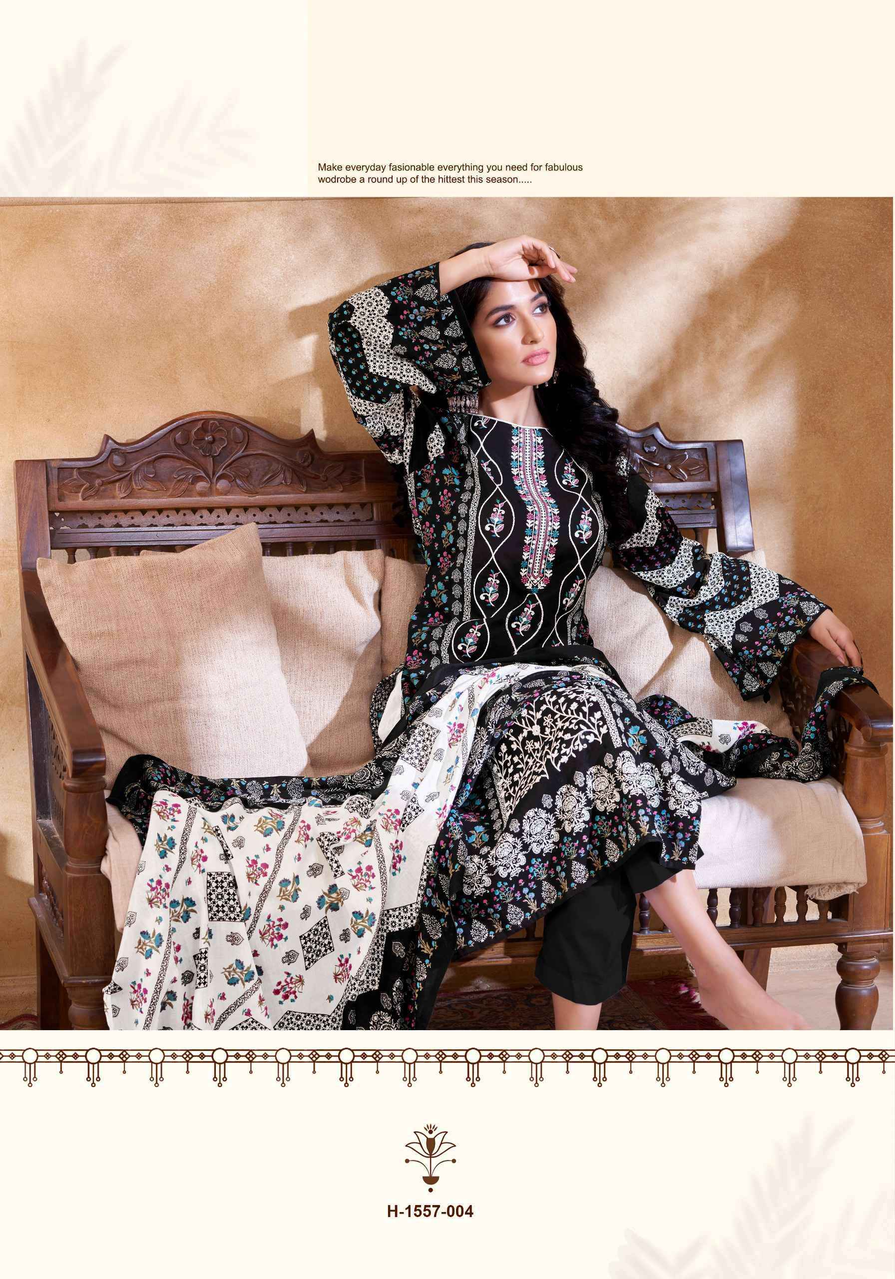Alok Suit Qudrat Black And White Suits ( 8 Pcs Catalog )